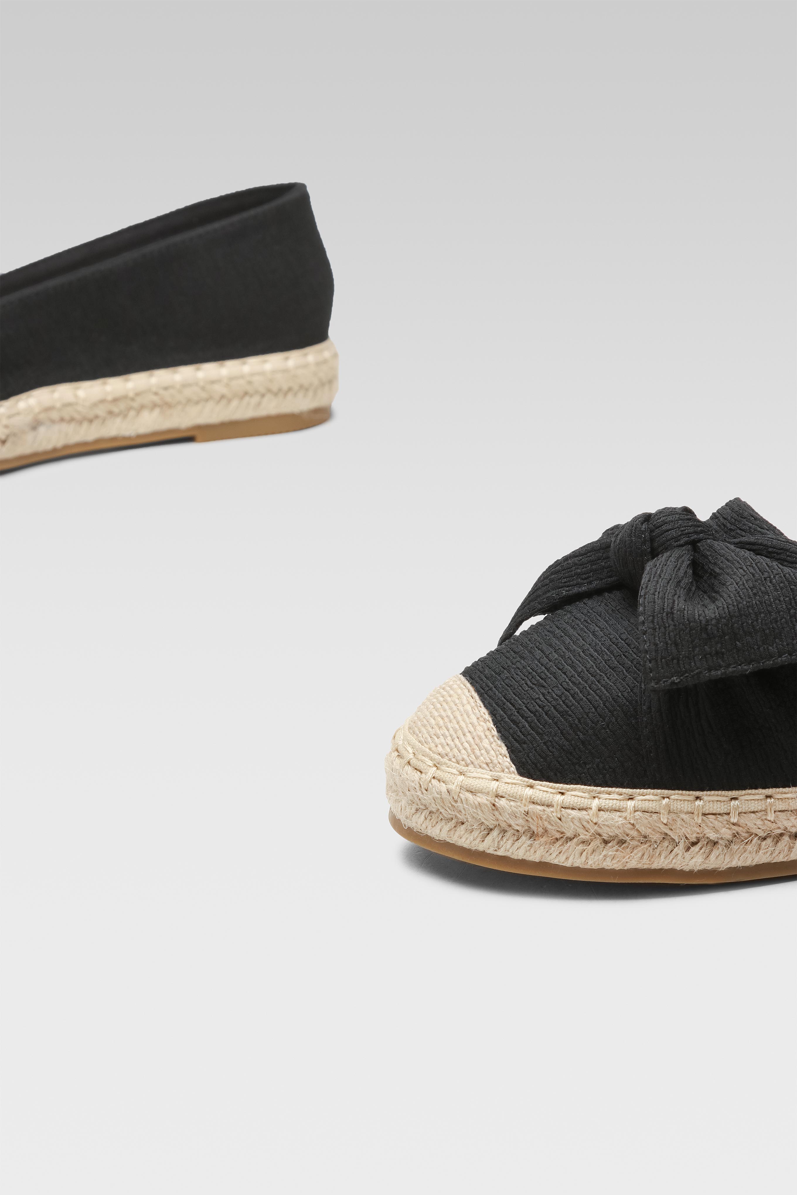 Espadrile Črna