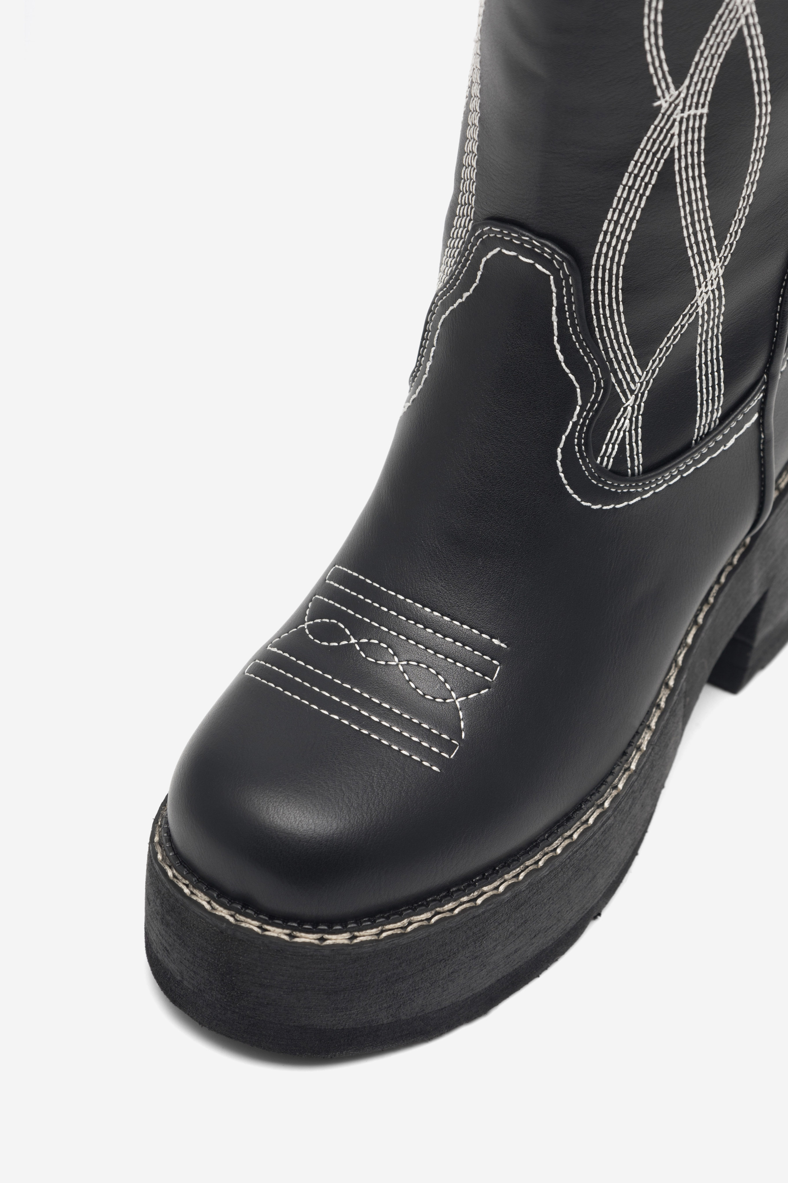 Kavbojski škornji Črna