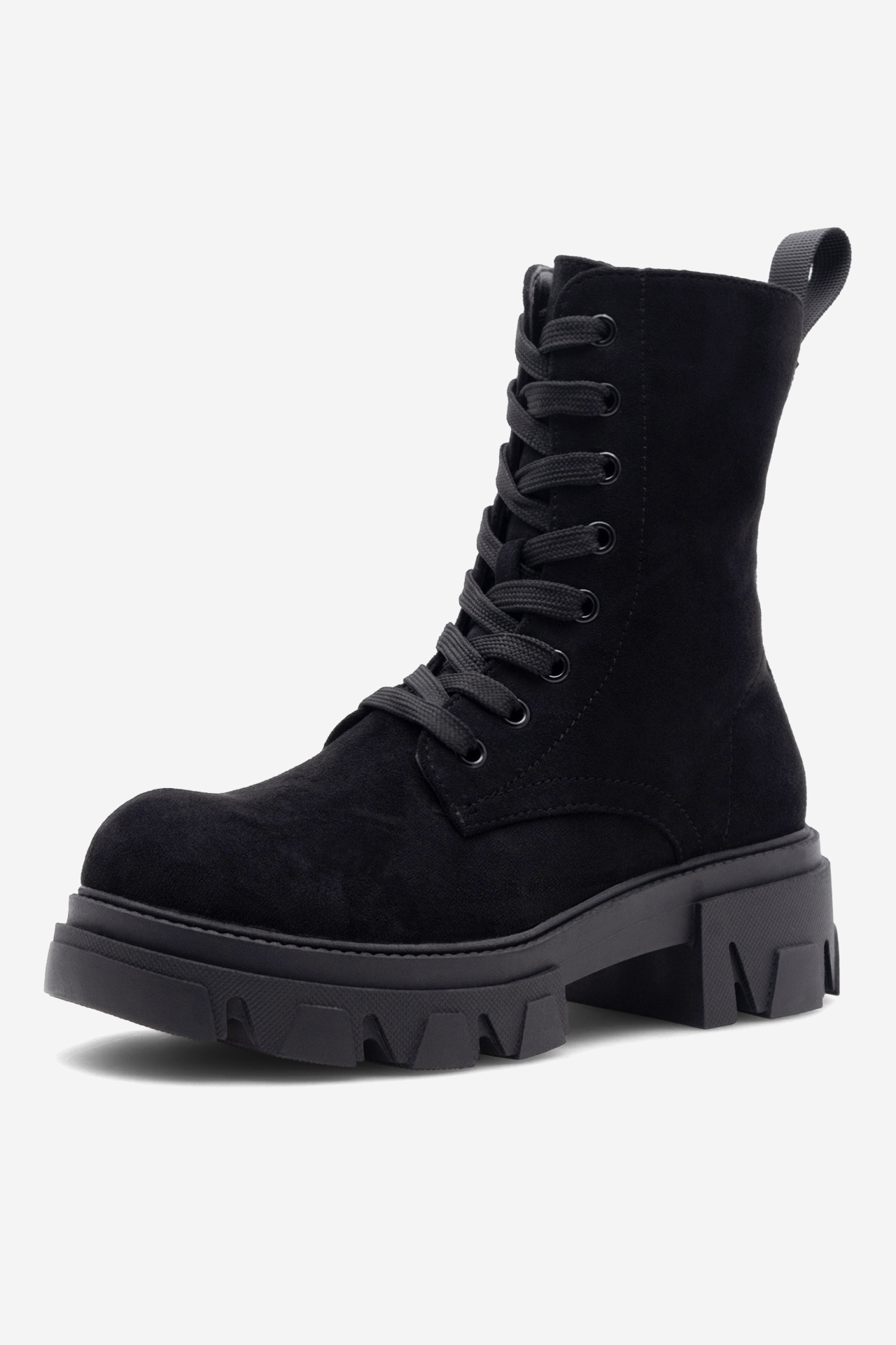 Šnurovacie topánky Čierna