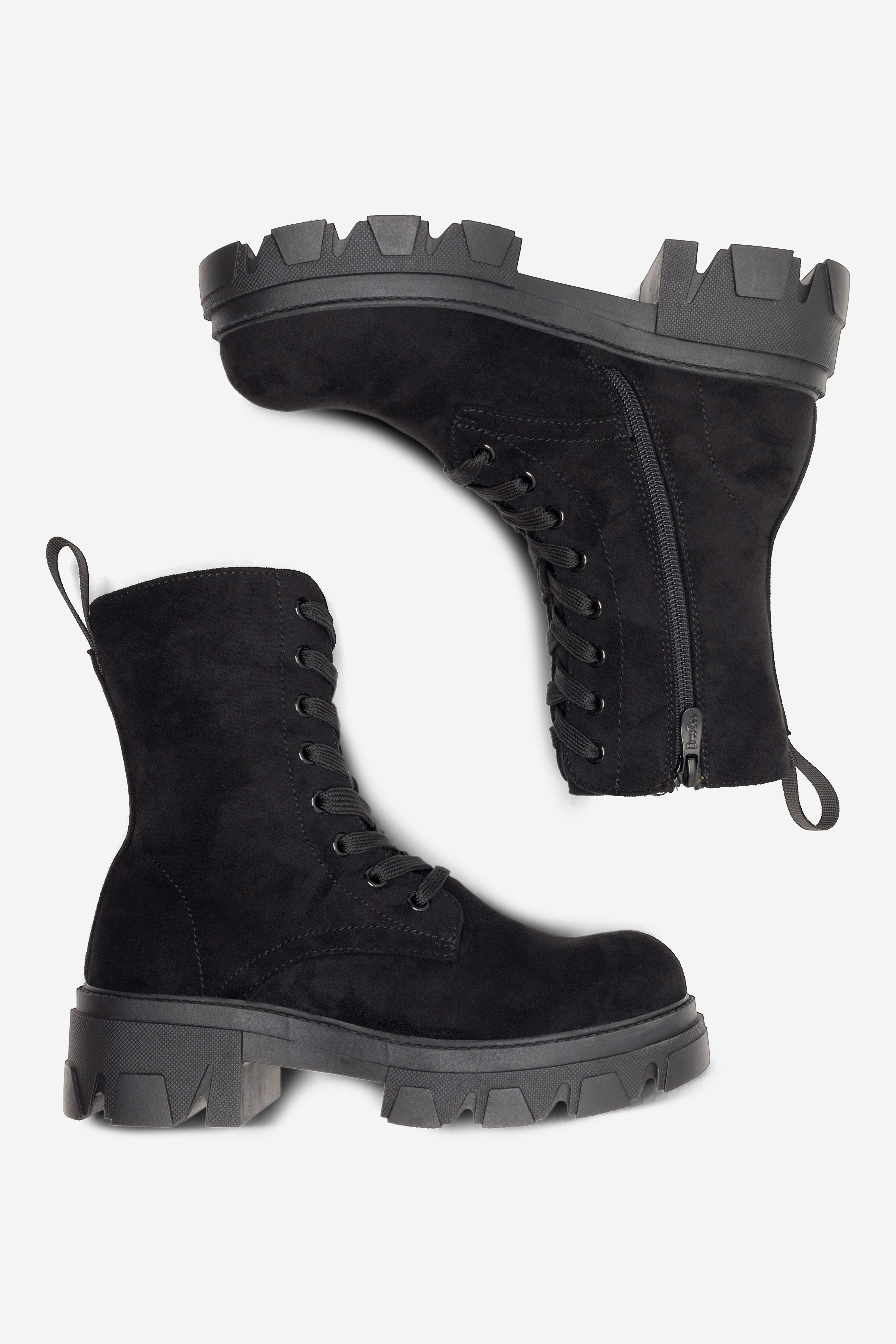 Šnurovacie topánky Čierna