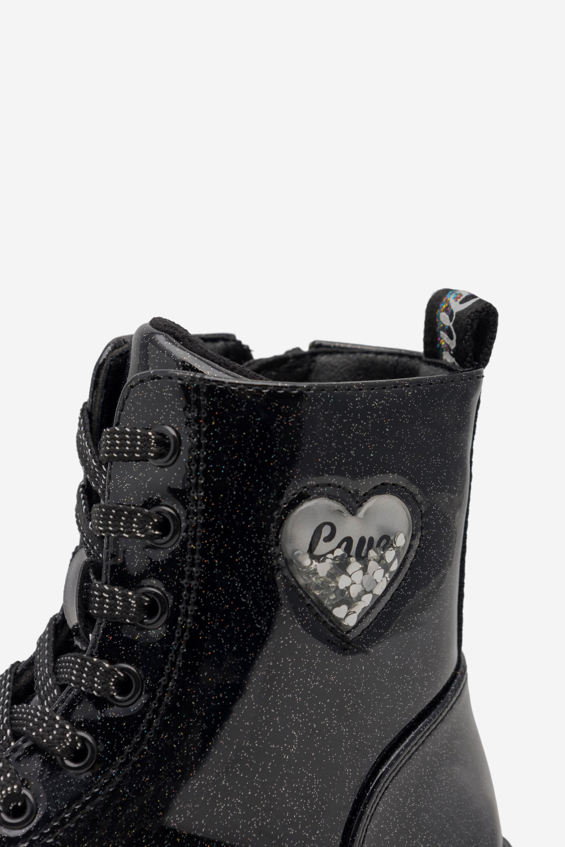 Gležnjarji z vezalkami Črna