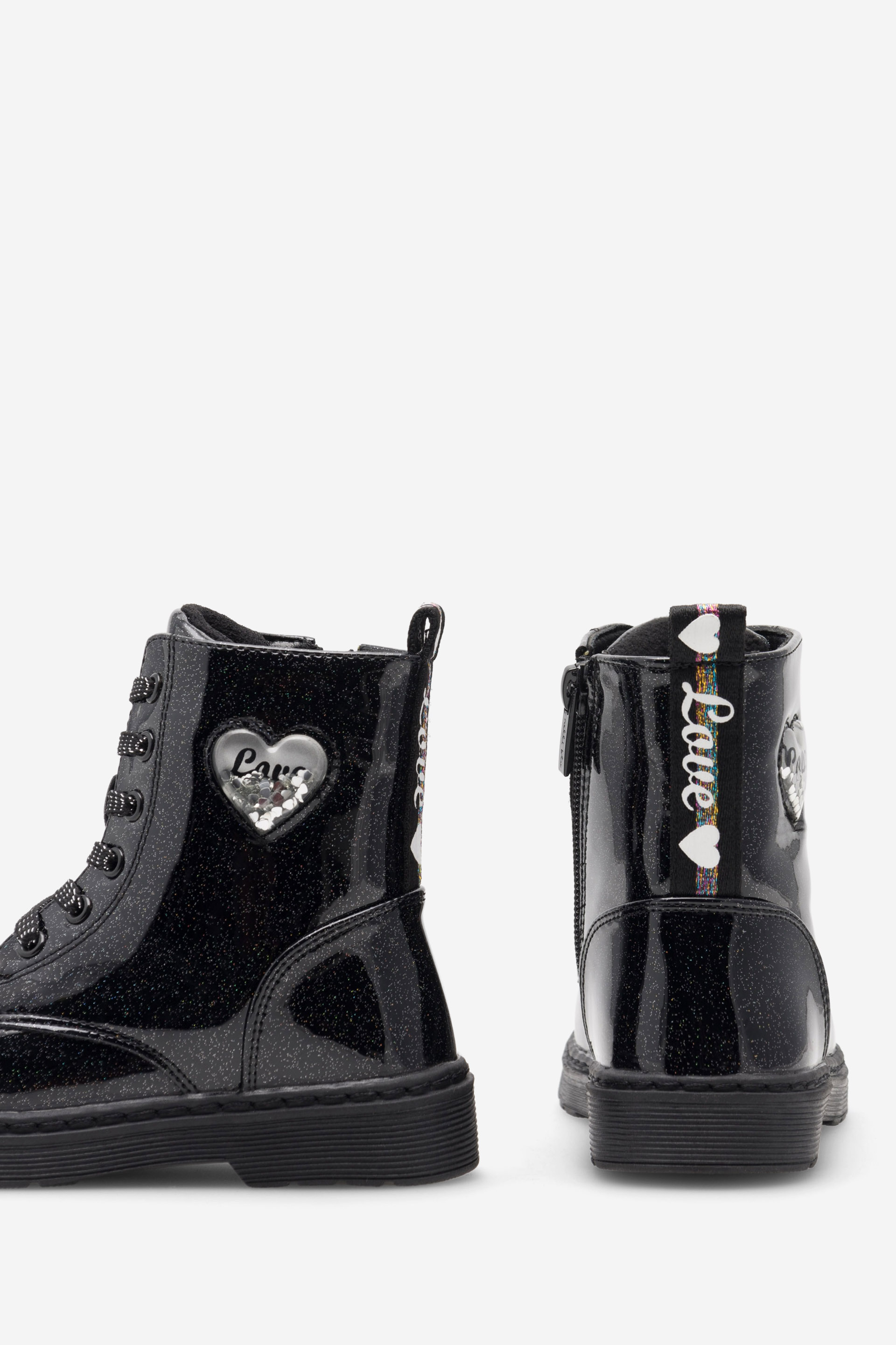 Gležnjarji z vezalkami Črna