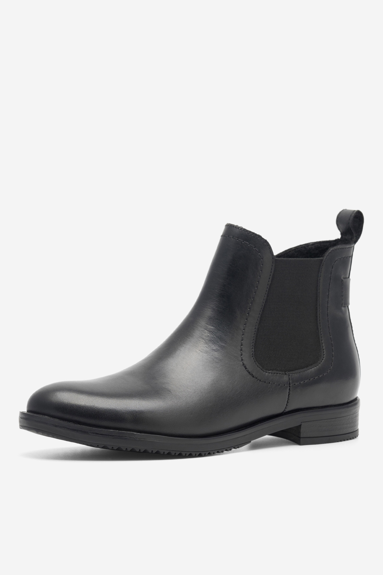 Členková obuv s elastickým prvkom Čierna