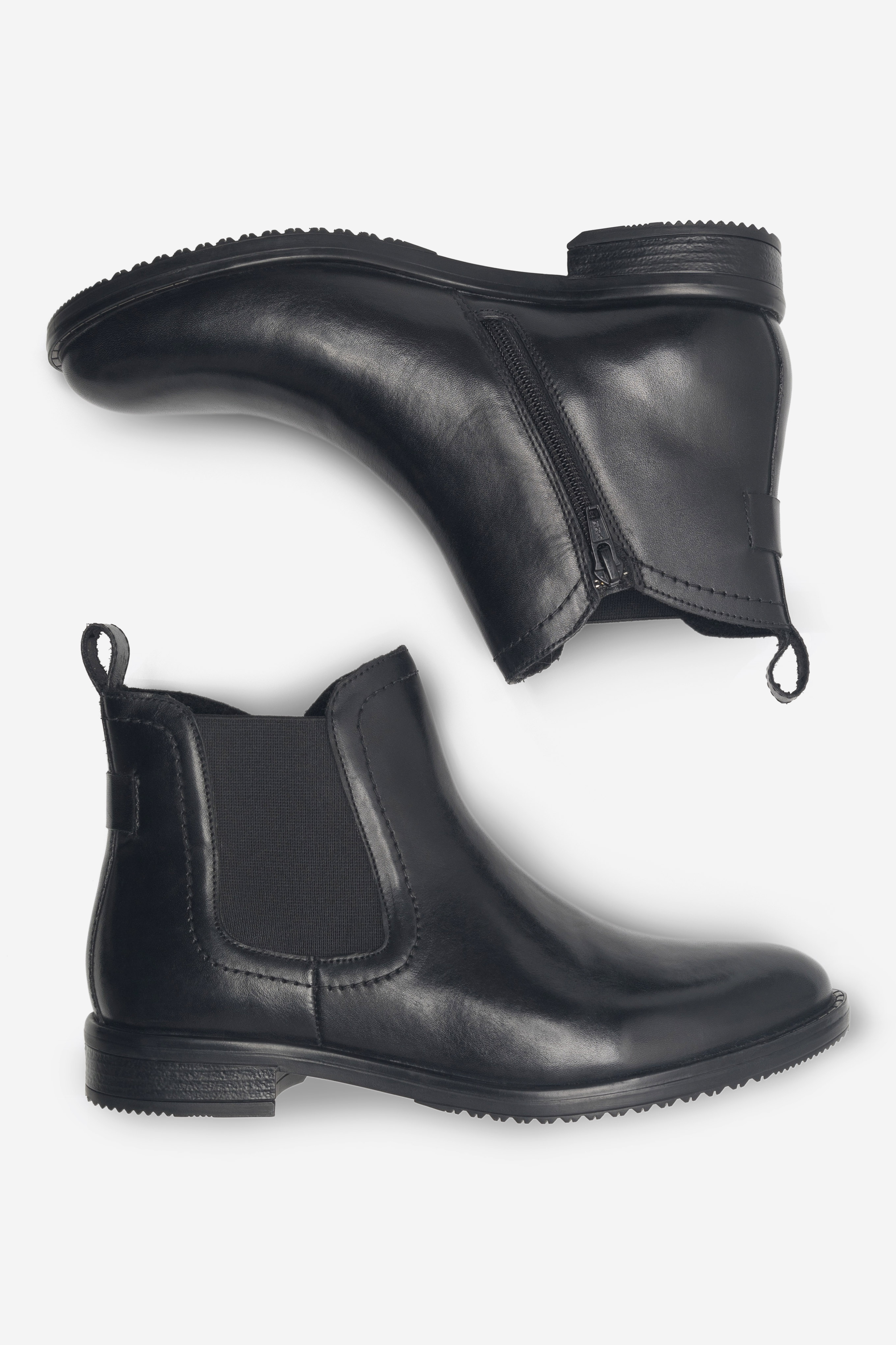 Členková obuv s elastickým prvkom Čierna