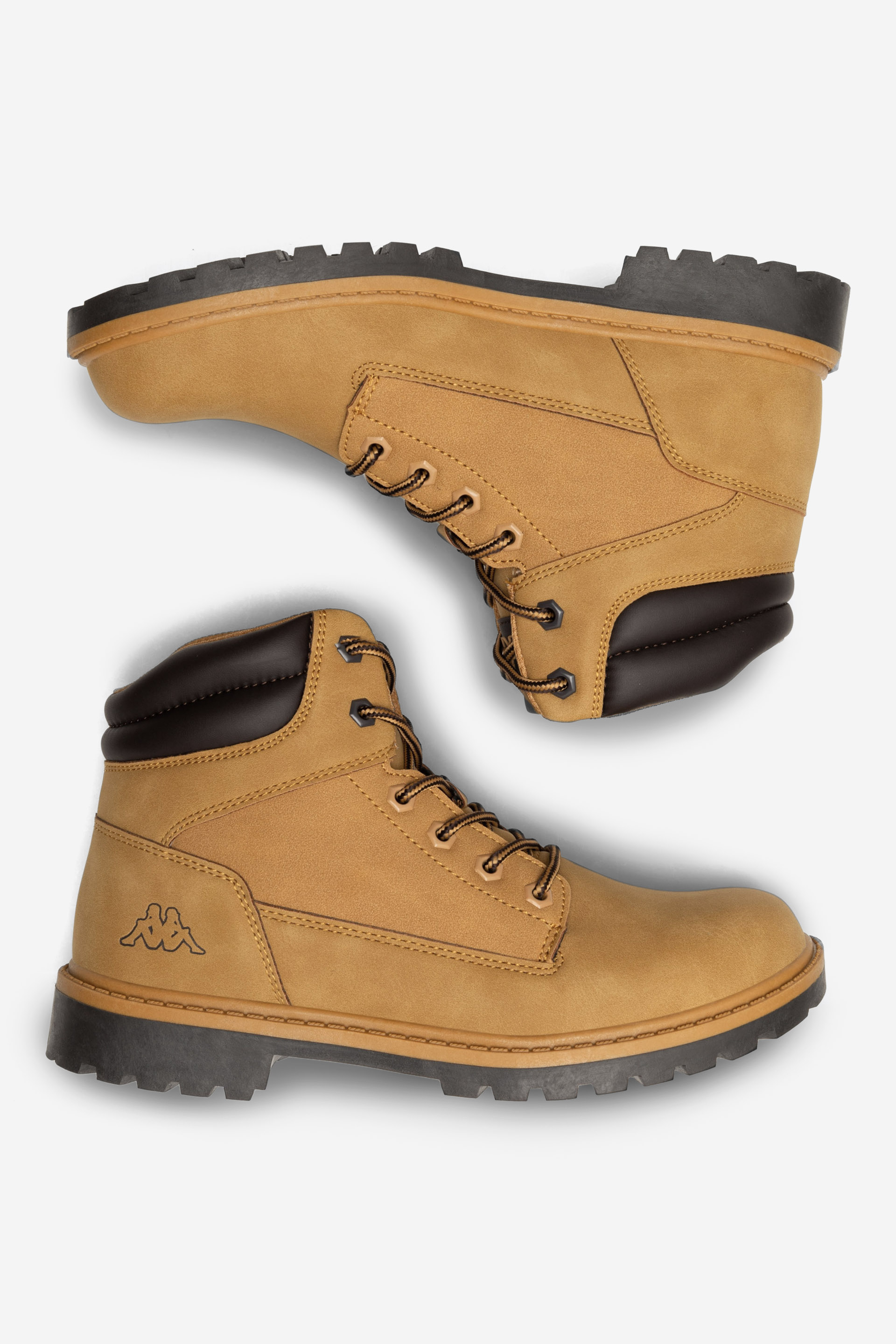 Šněrovací vyšší obuv HNĚDÁ