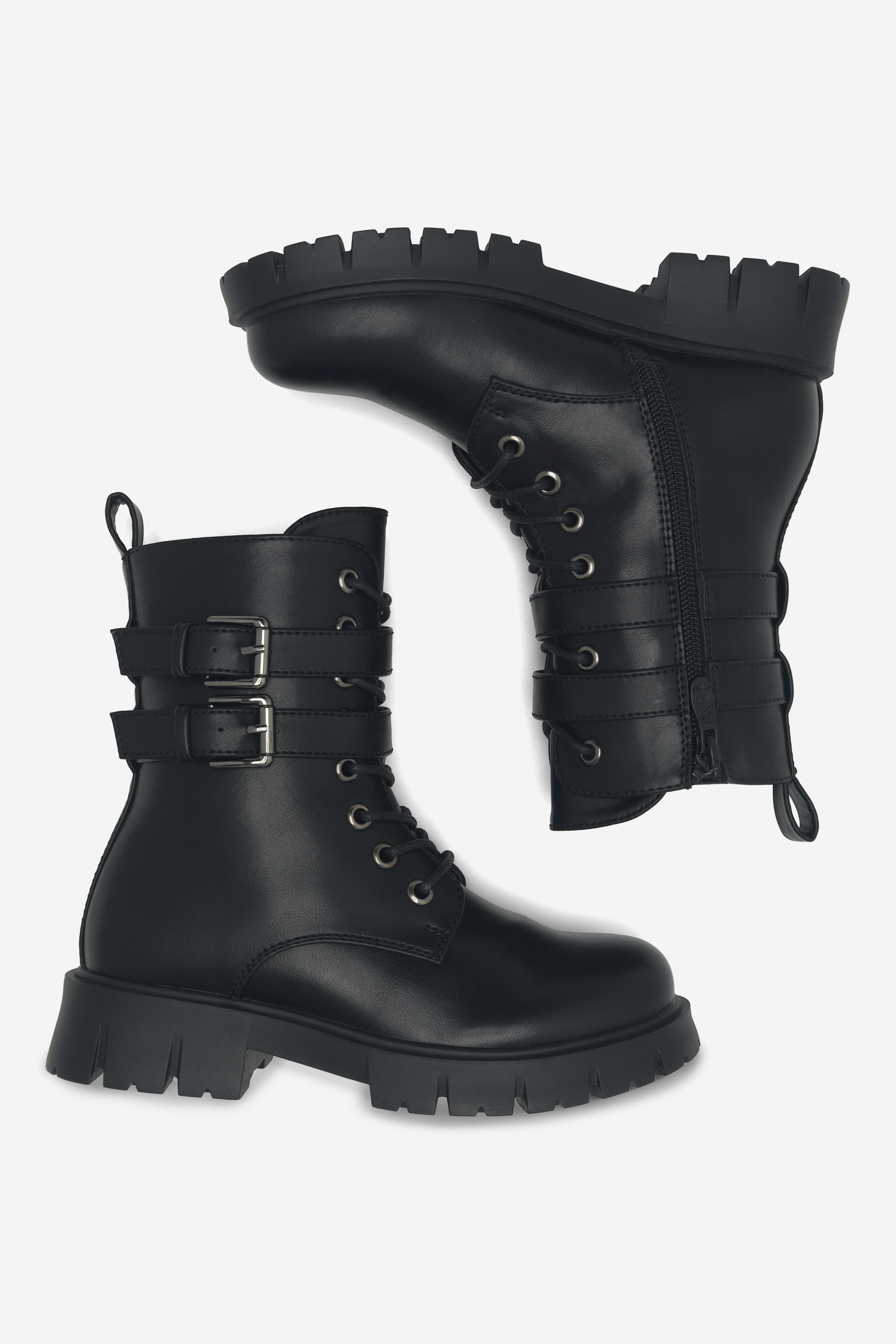 Gležnjarji z vezalkami Črna