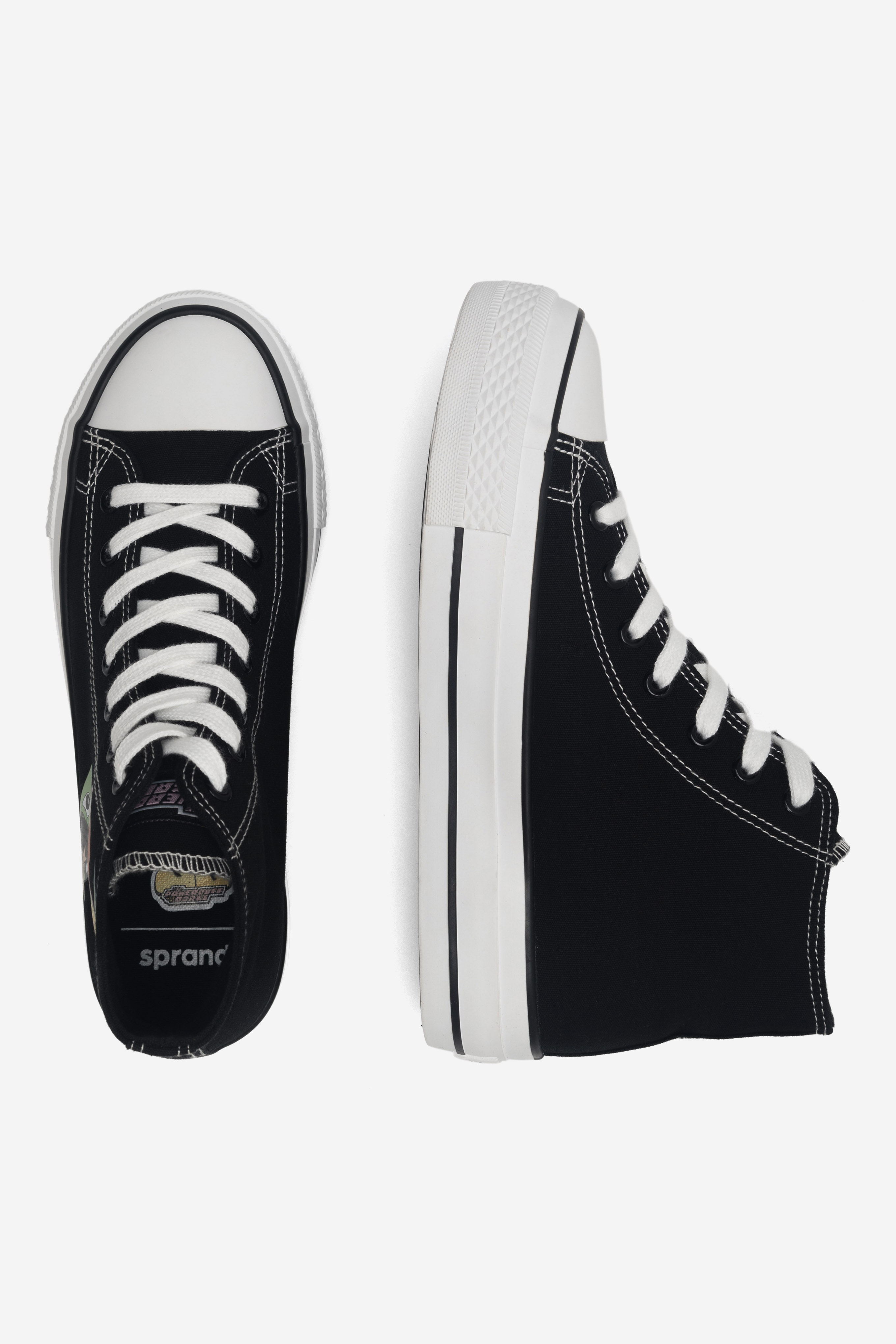 Platnene superge Črna