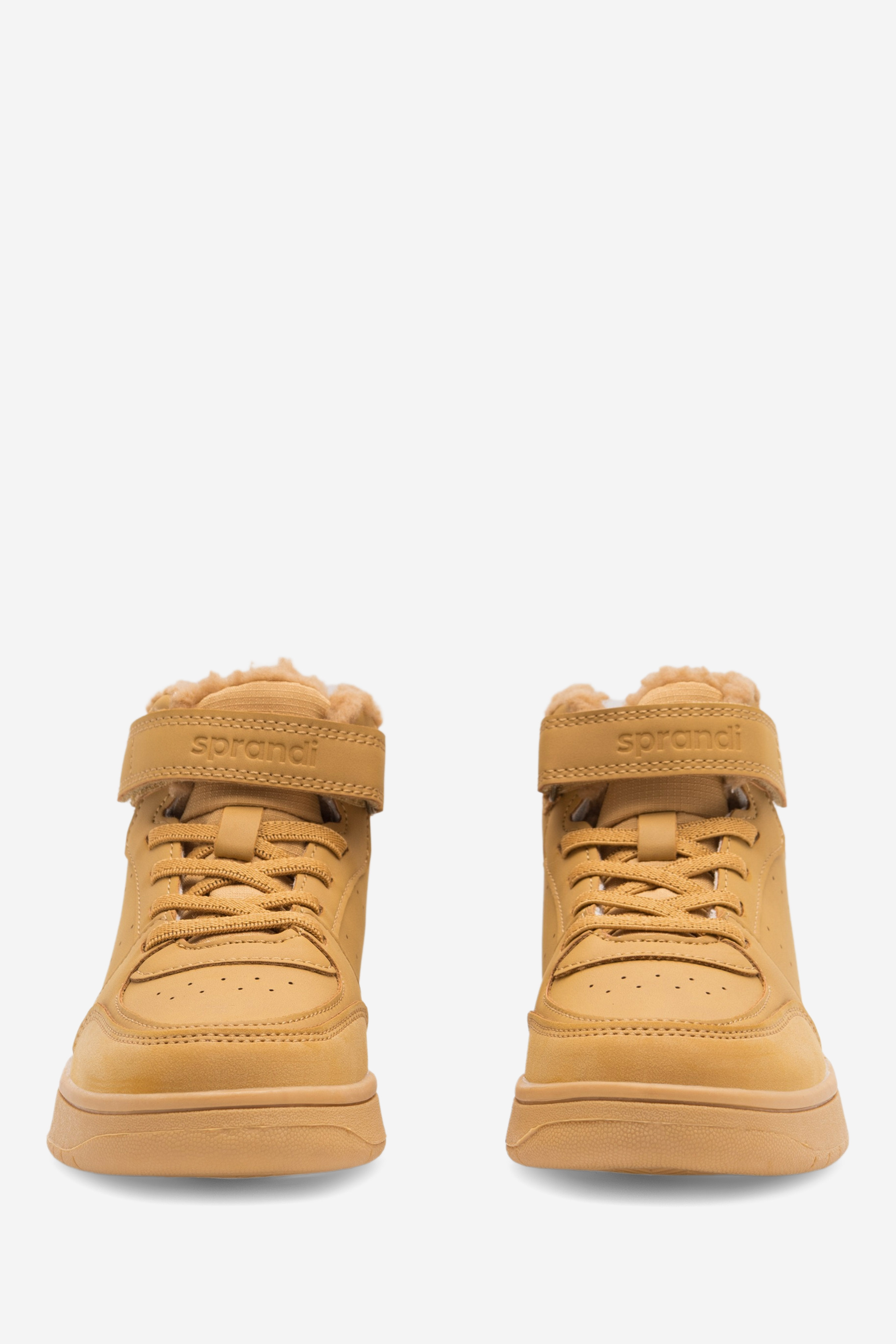 Gležnjarji z vezalkami Rjava