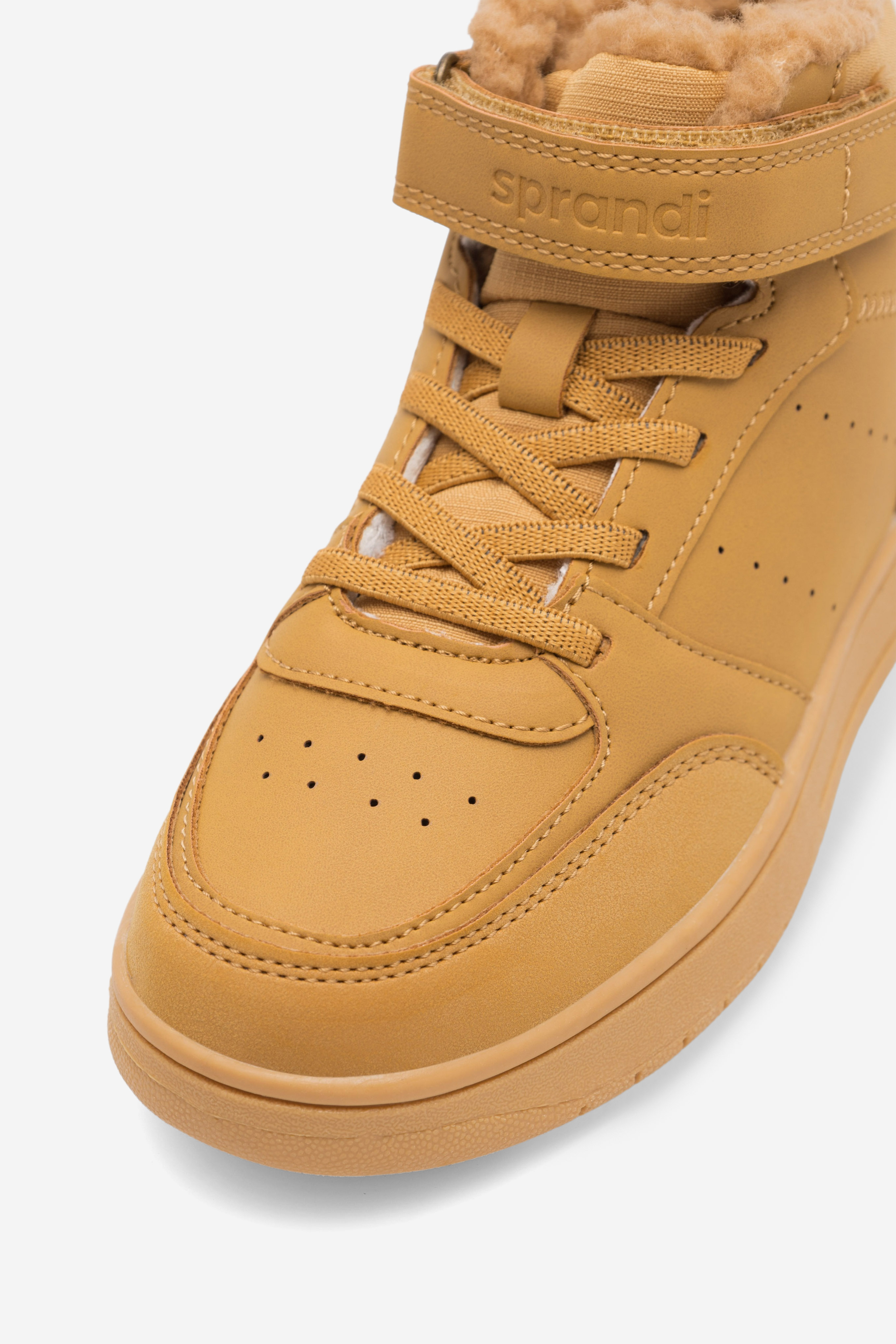 Gležnjarji z vezalkami Rjava