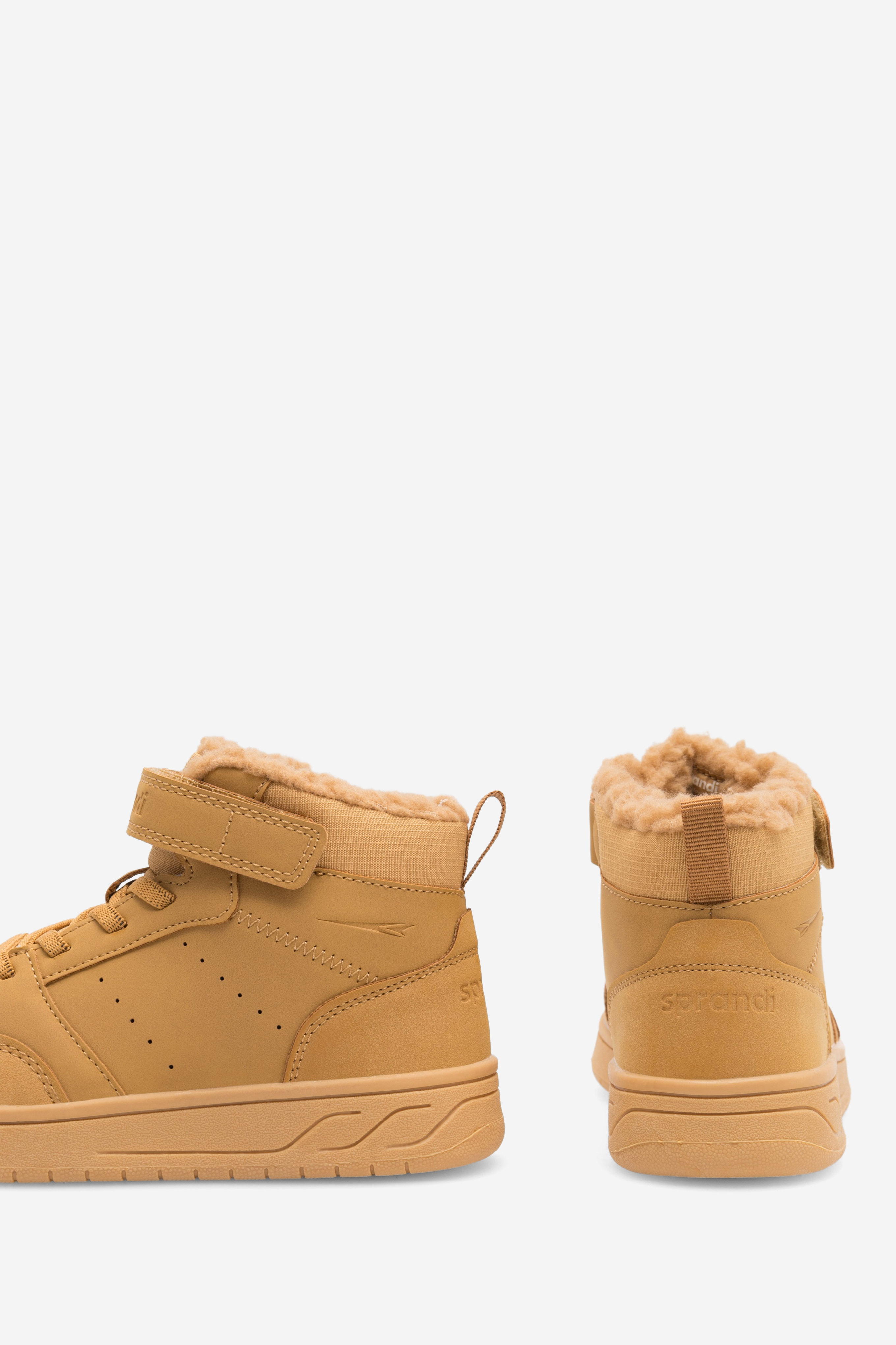 Gležnjarji z vezalkami Rjava