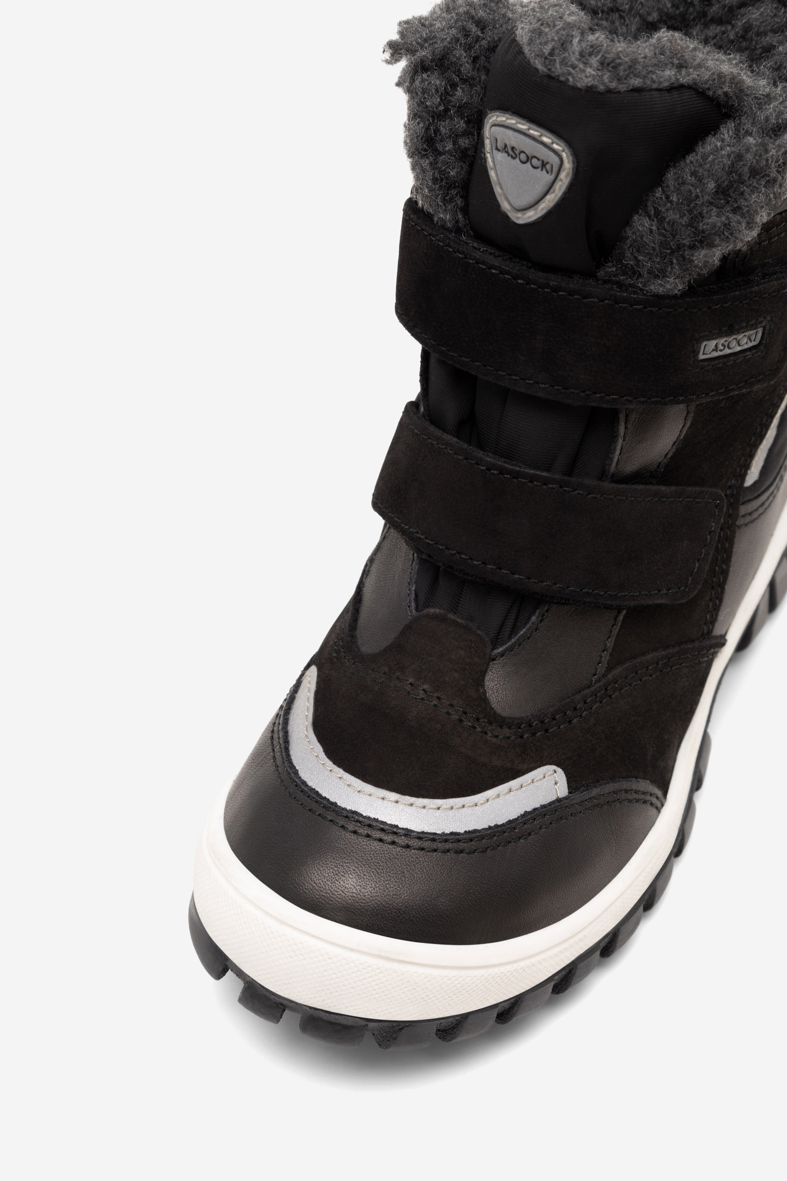 Šněrovací vyšší obuv ČERNÁ