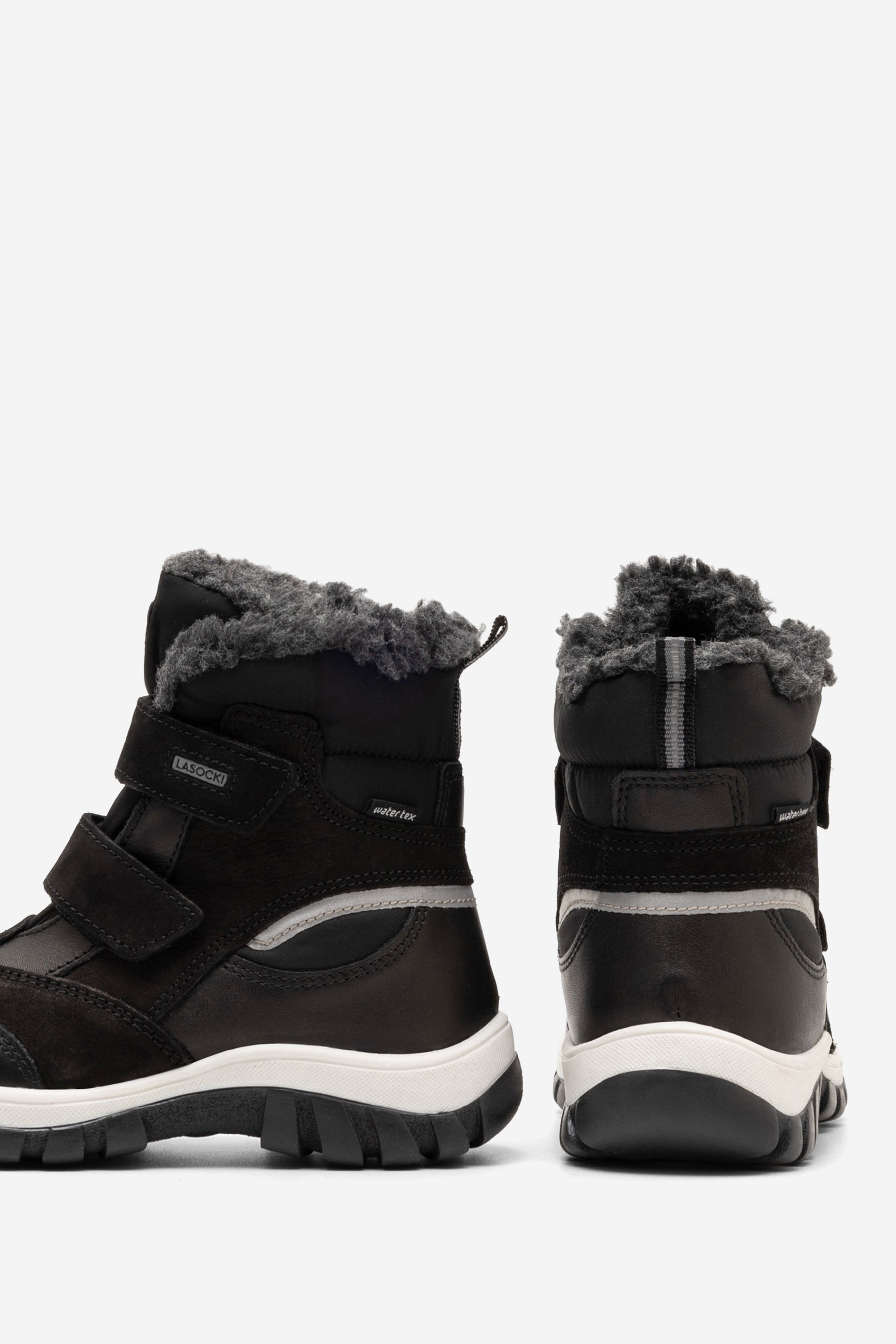 Šněrovací vyšší obuv ČERNÁ