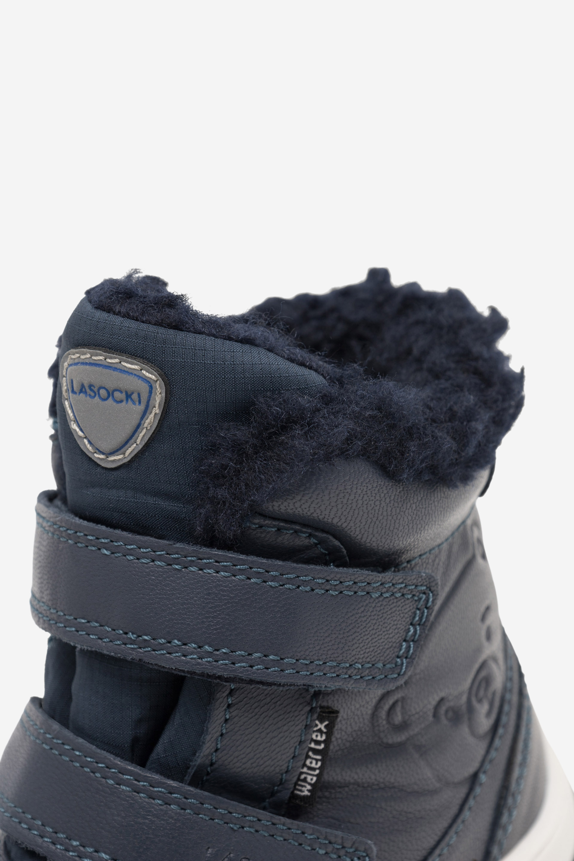 Šněrovací vyšší obuv TMAVĚ MODRÁ