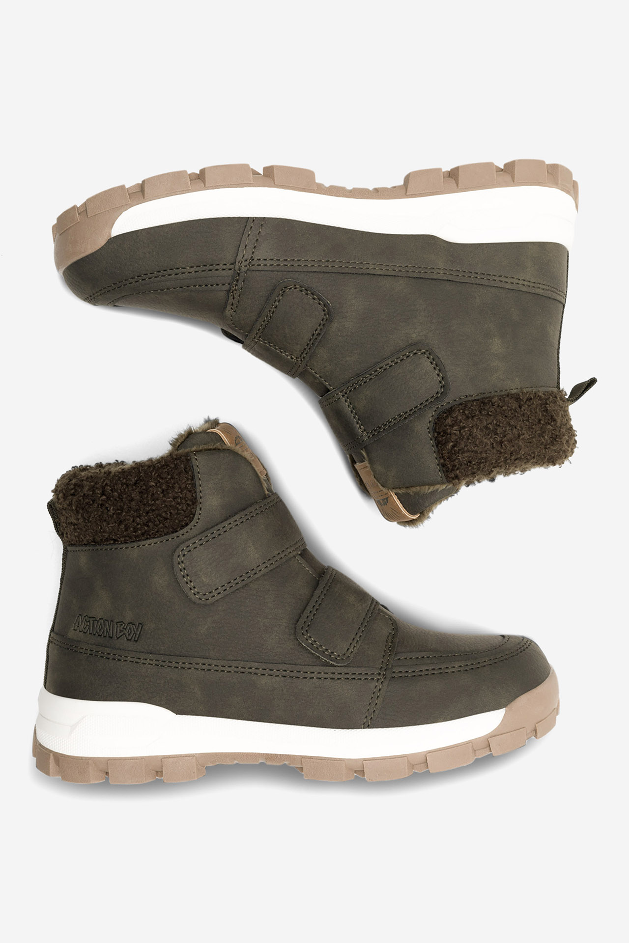Šněrovací vyšší obuv KHAKI
