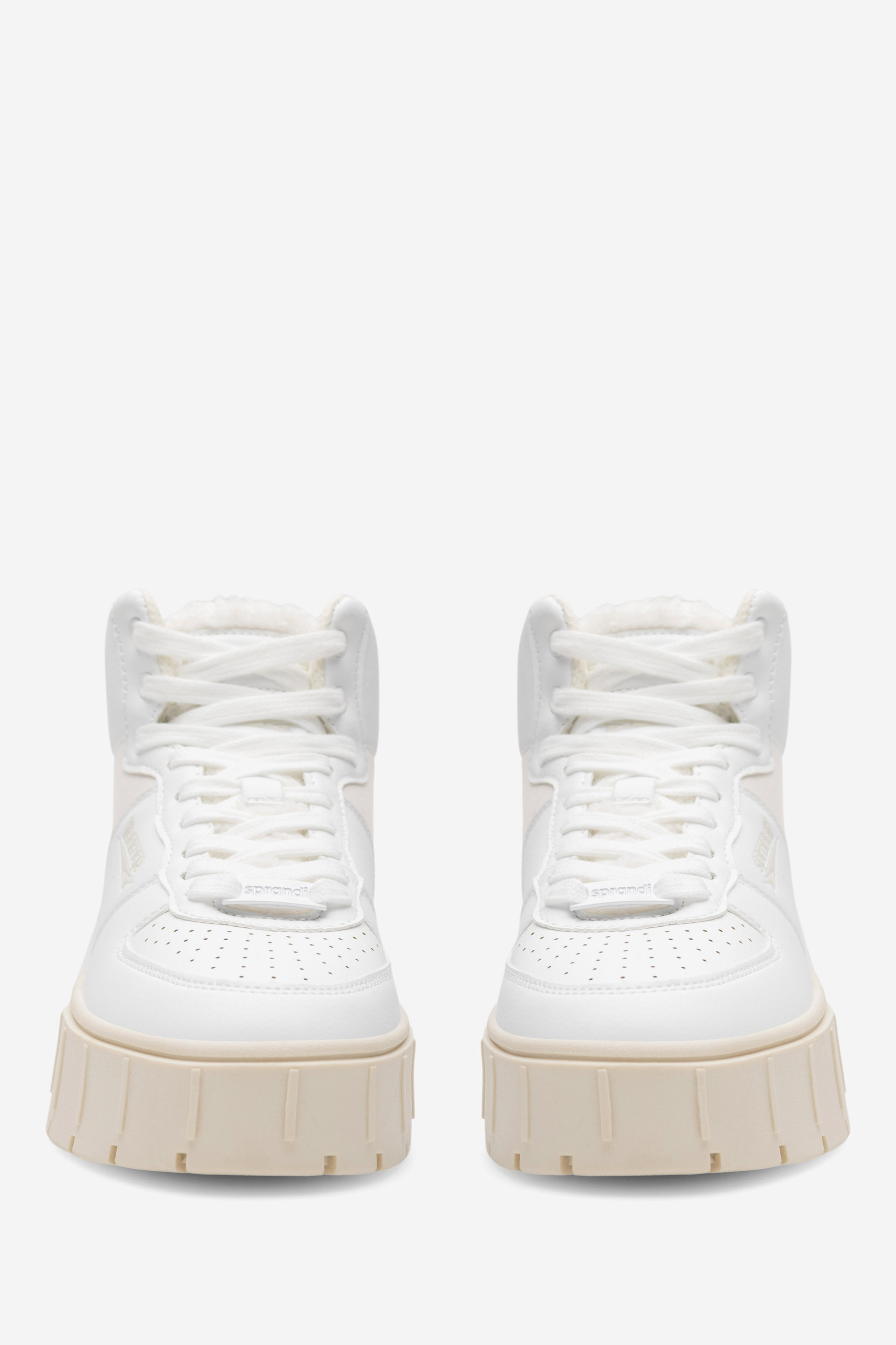 Šněrovací vyšší obuv BÉŽOVÁ