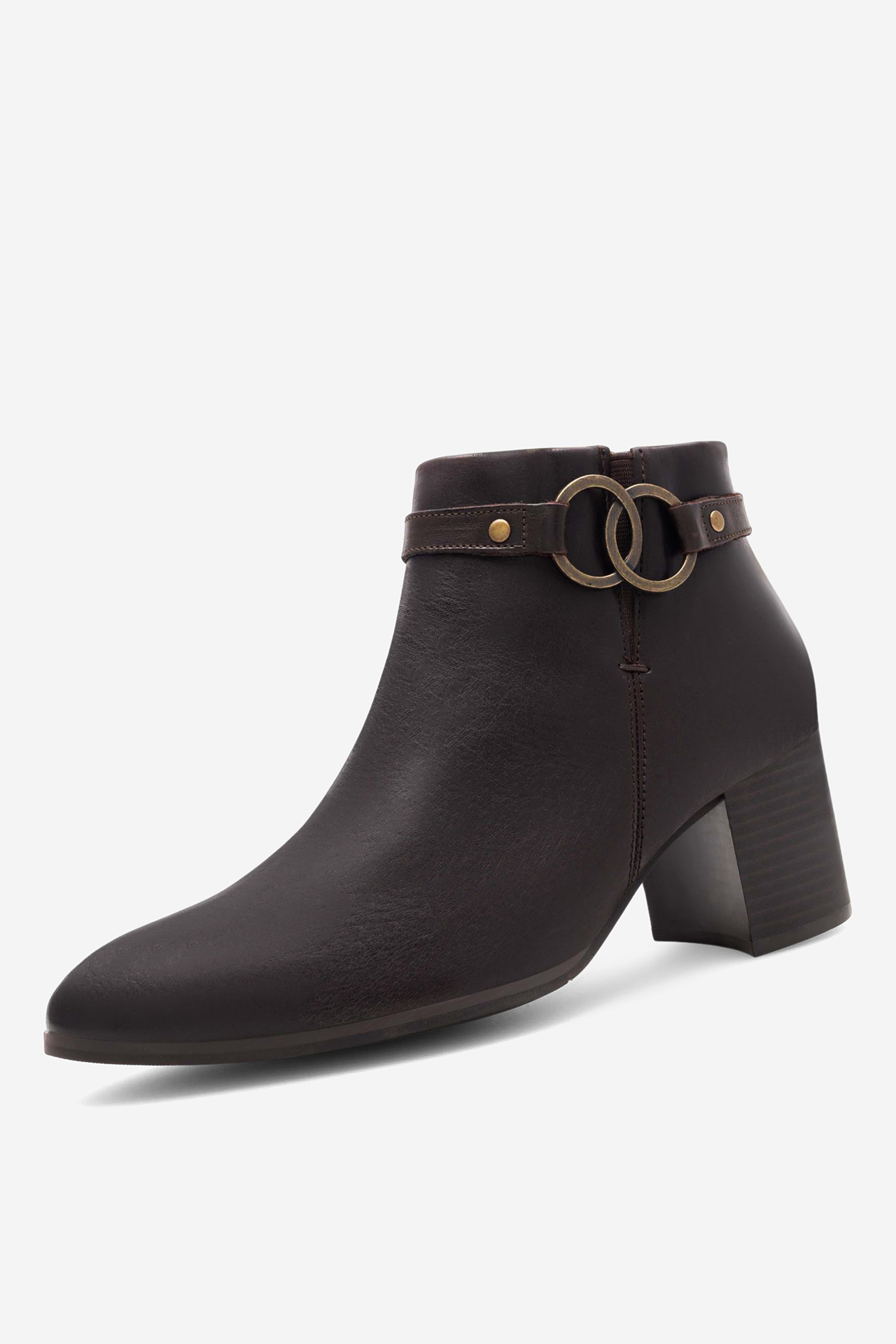 Kotníková obuv HNĚDÁ