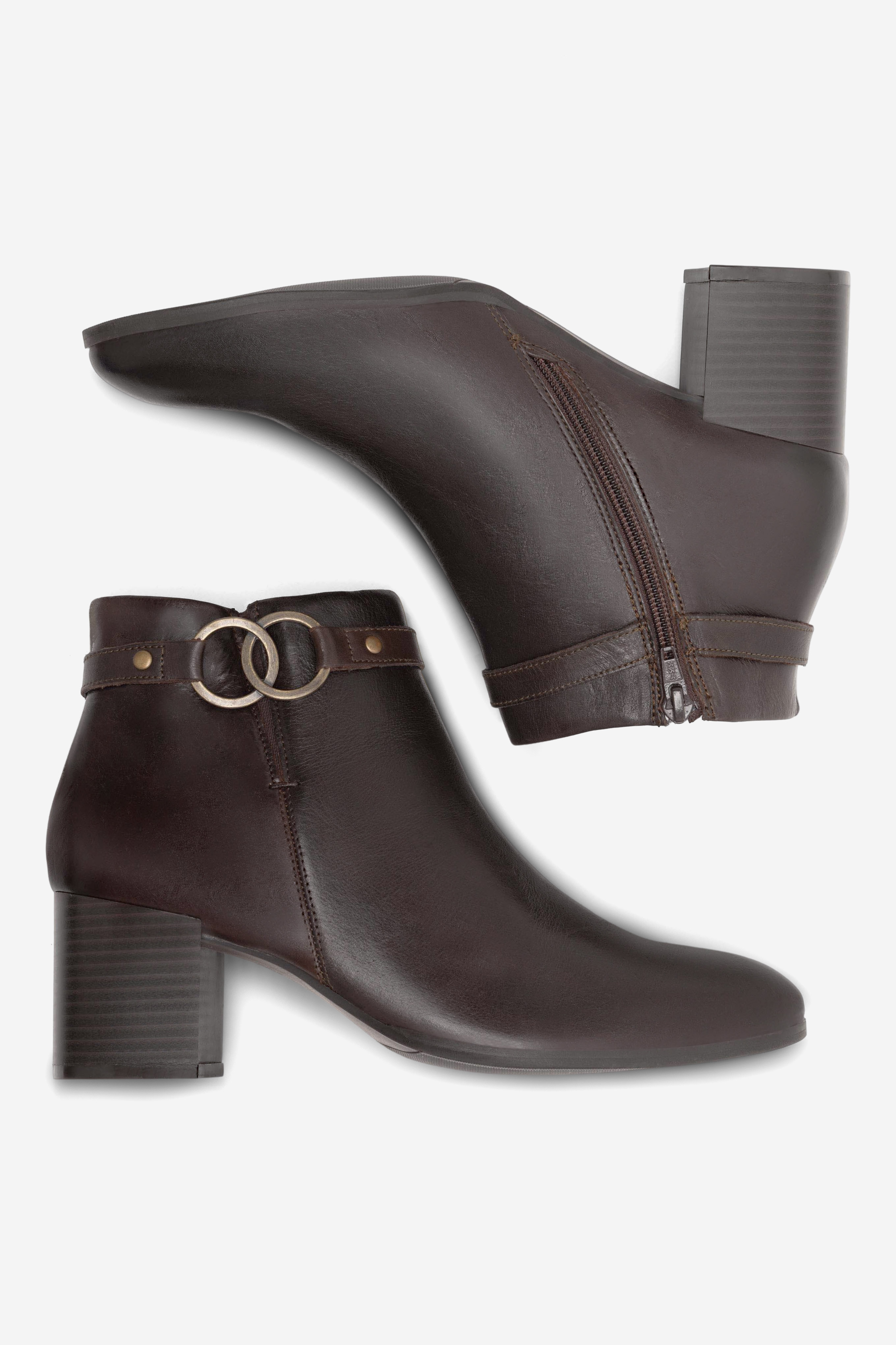 Kotníková obuv HNĚDÁ