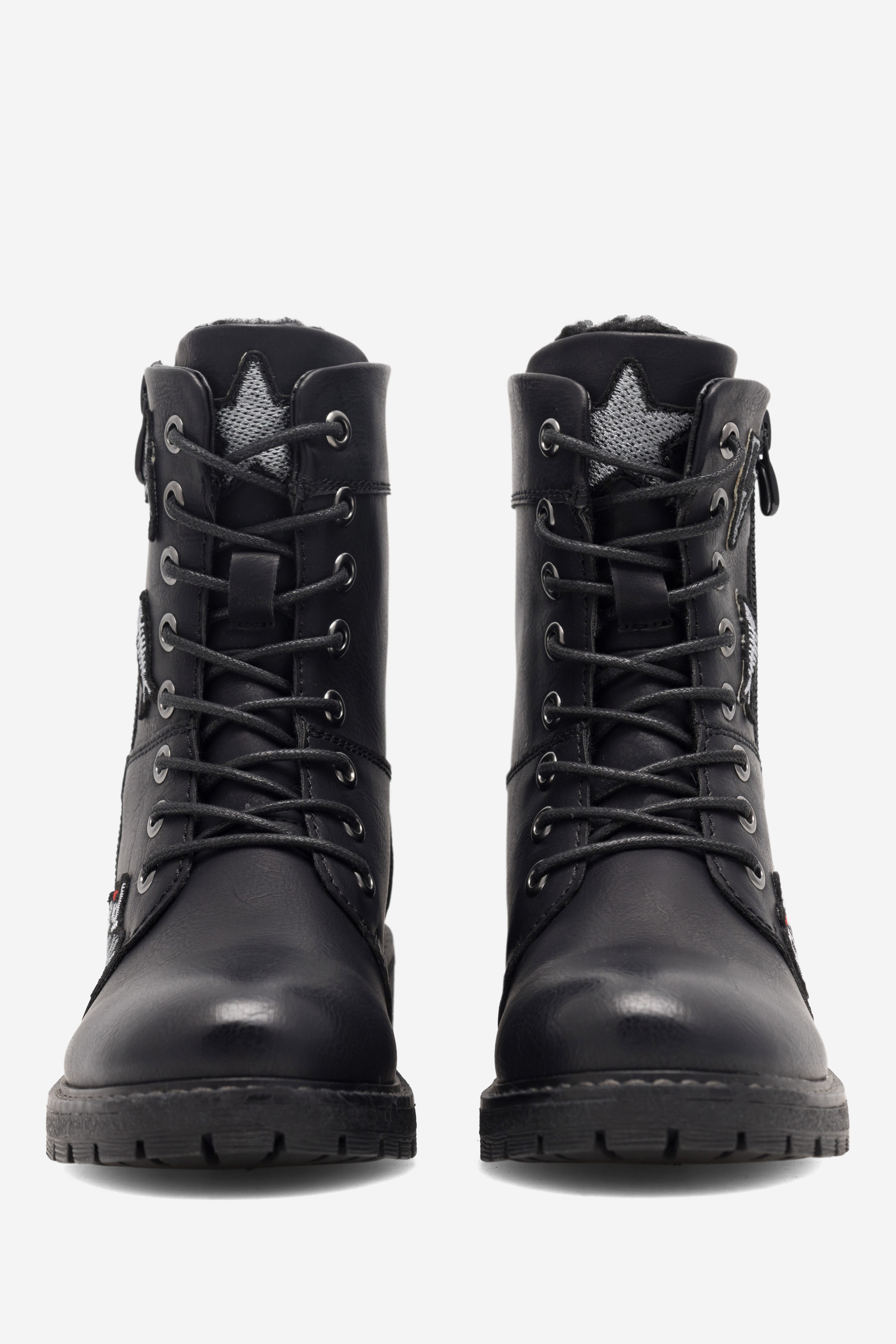 Gležnjarji z vezalkami Črna