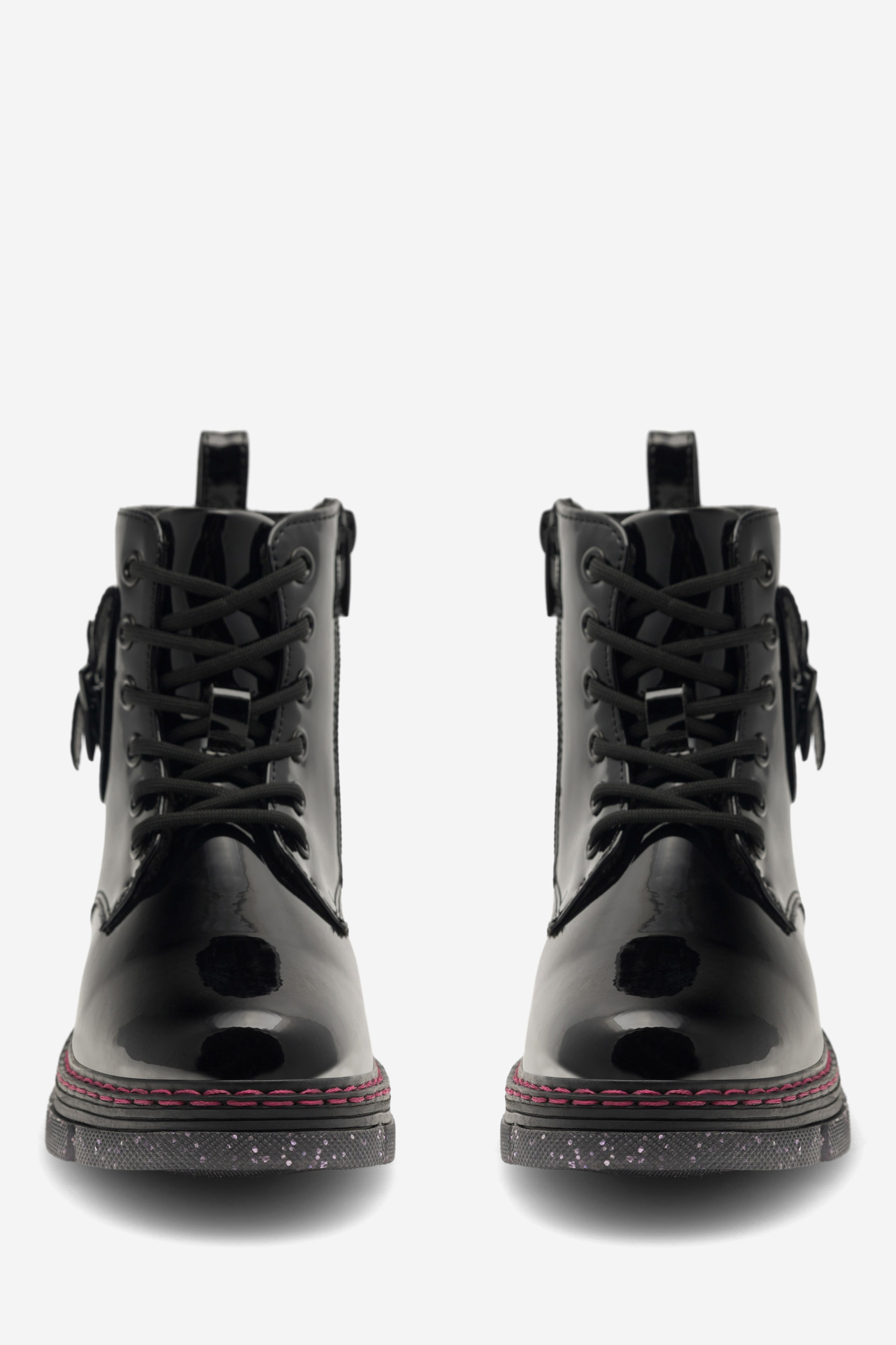 Gležnjarji z vezalkami Črna