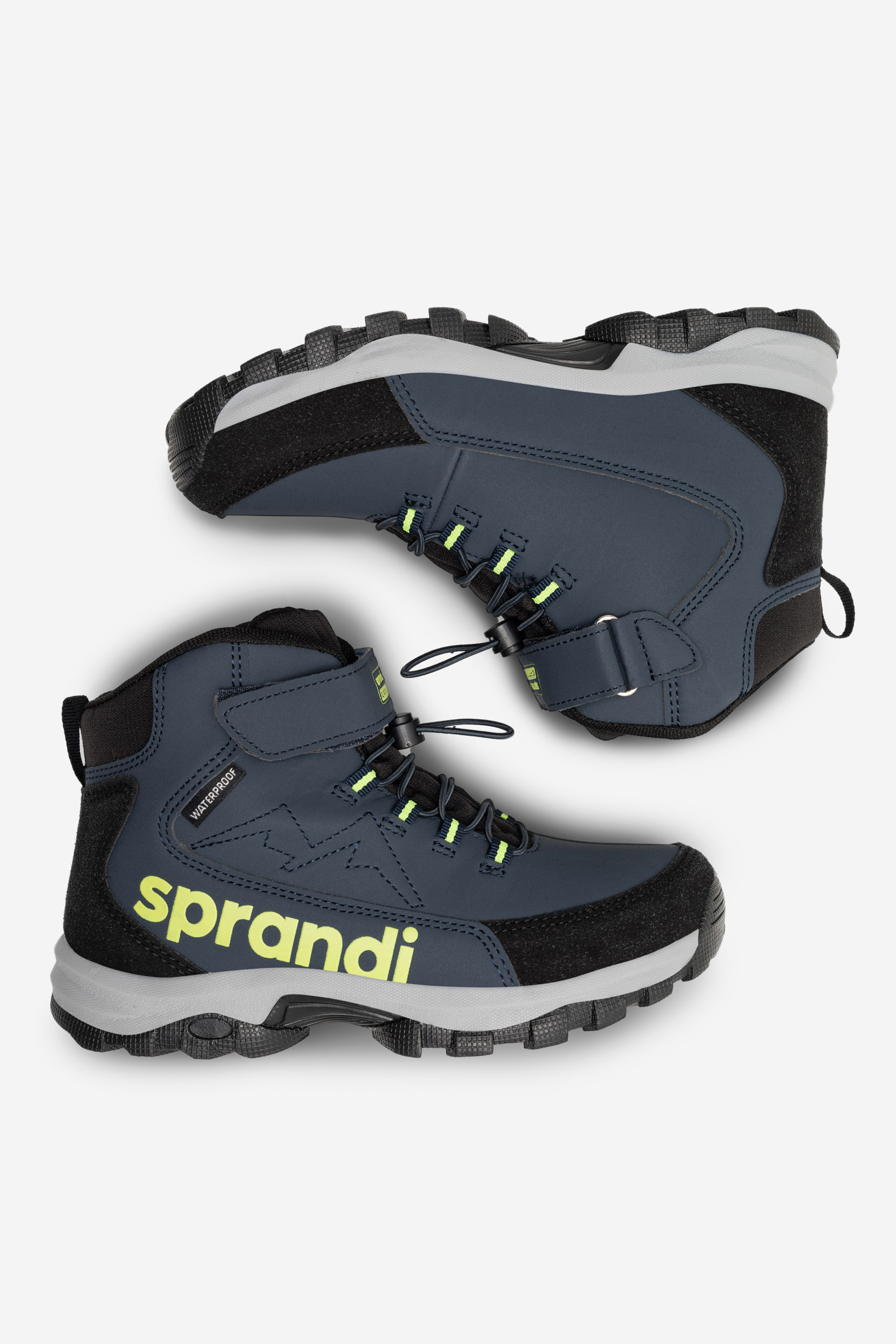 Šněrovací vyšší obuv TMAVĚ MODRÁ