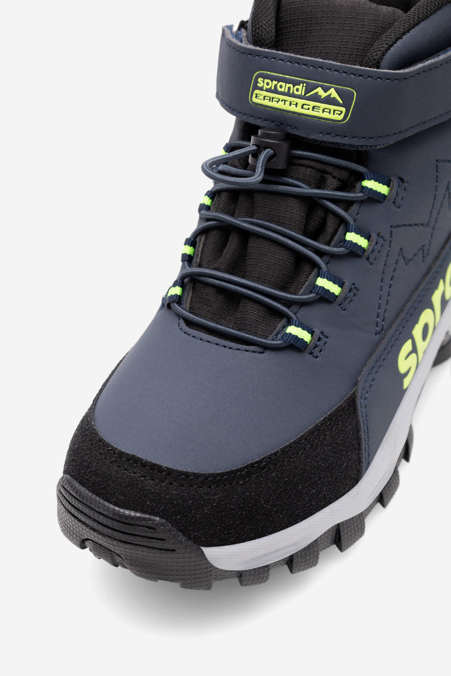 Šněrovací vyšší obuv TMAVĚ MODRÁ