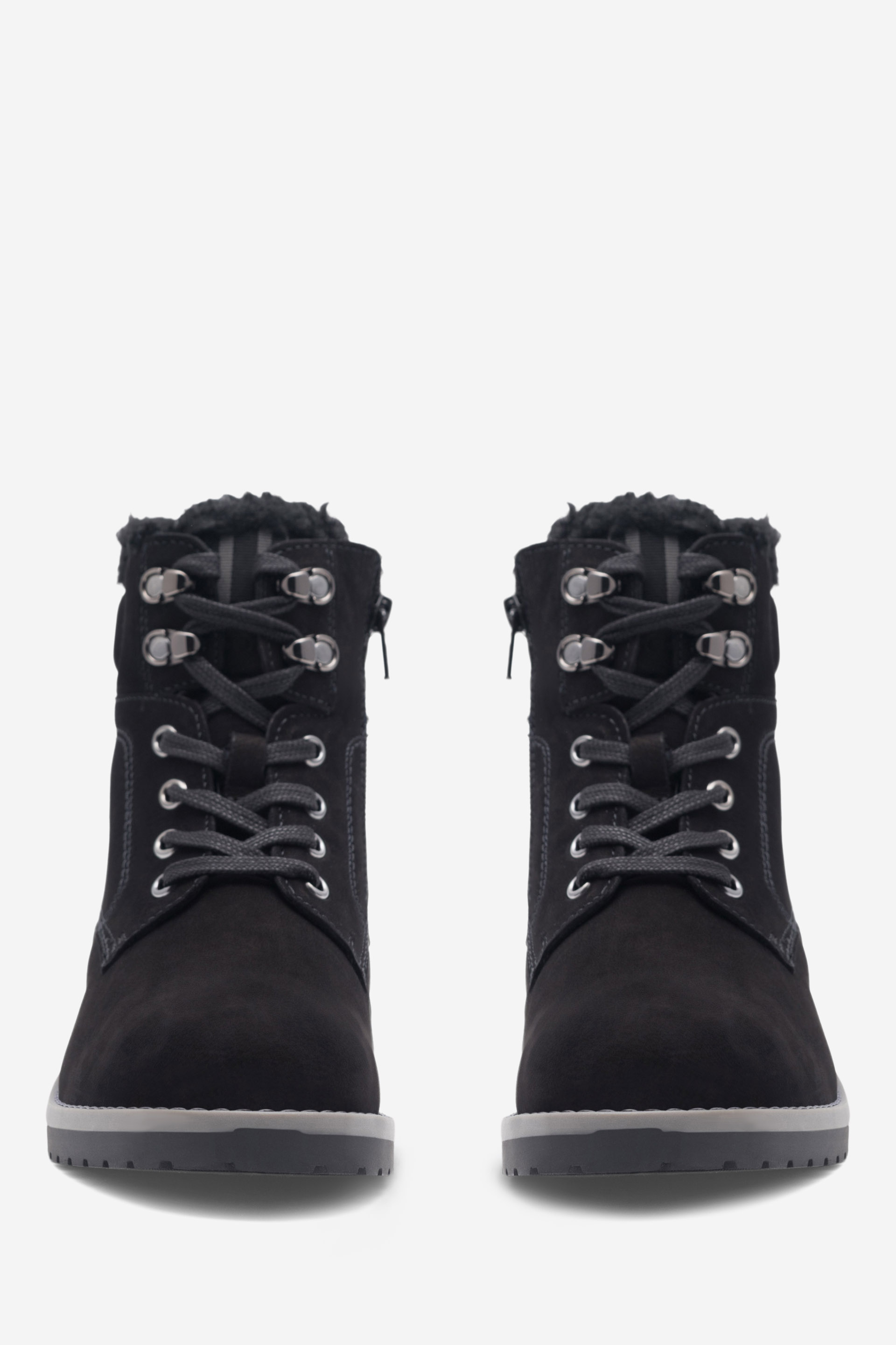 Šněrovací vyšší obuv ČERNÁ