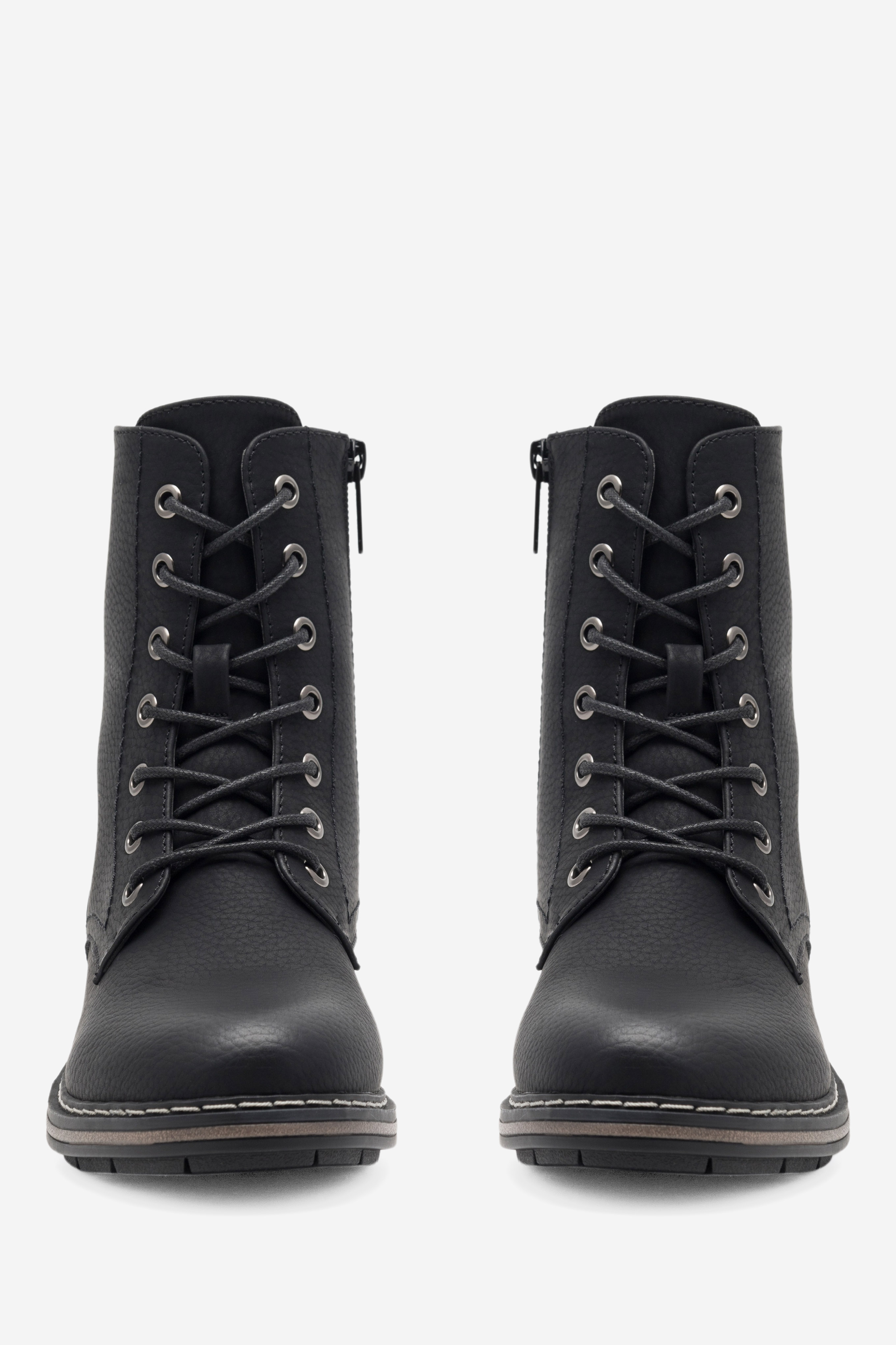 Šněrovací vyšší obuv ČERNÁ