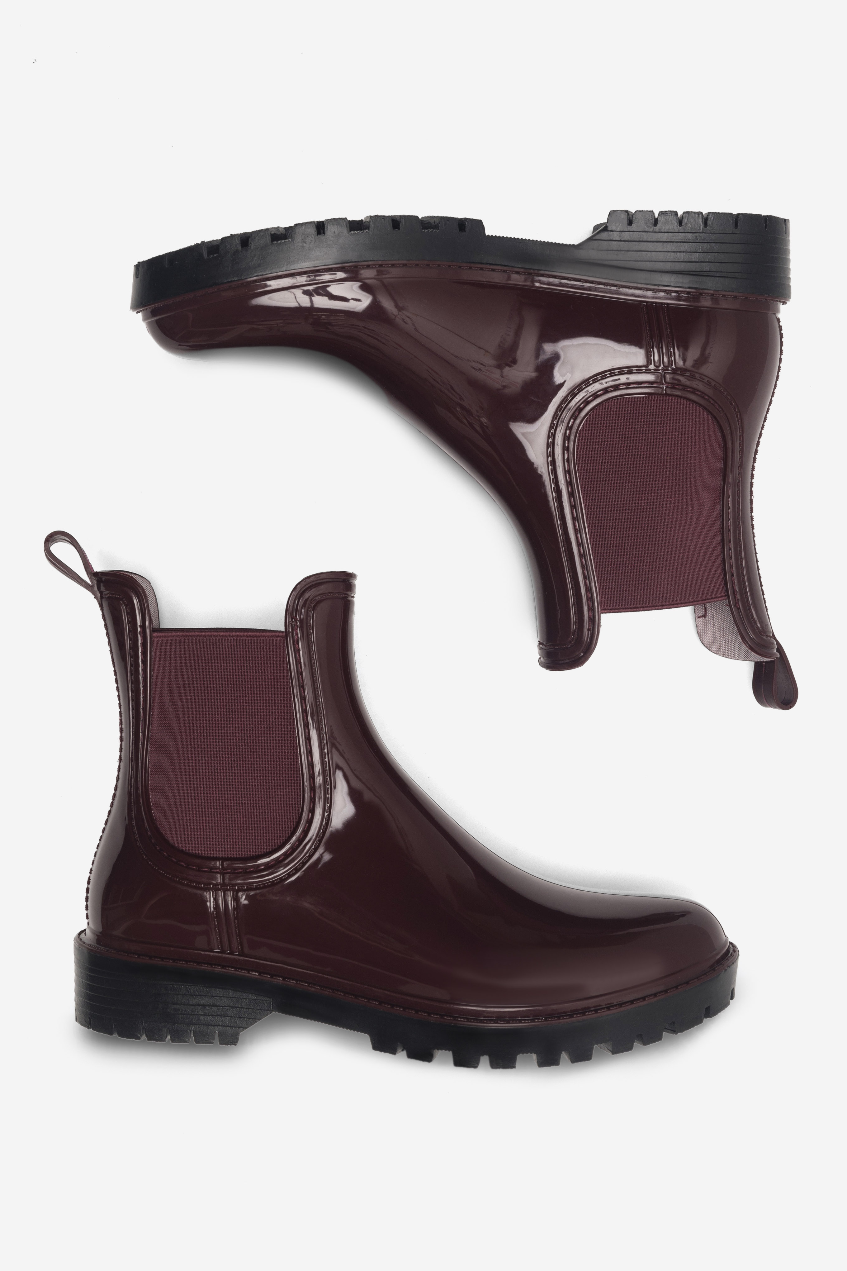 Gumáky Tmavo červená