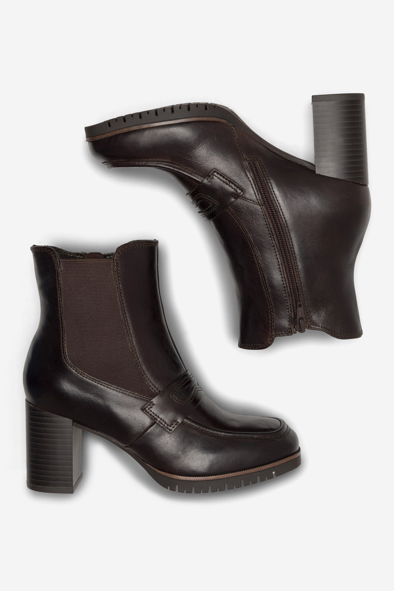 Členková obuv Tmavo hnedá