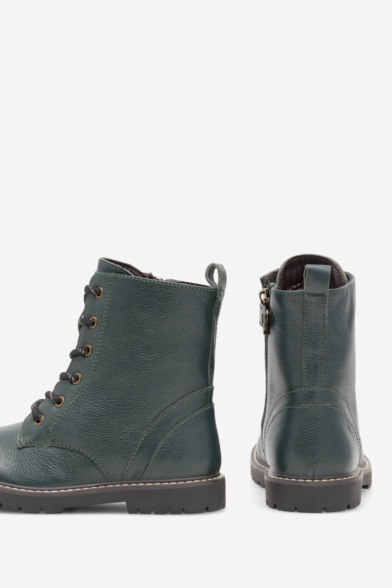 Šněrovací vyšší obuv KHAKI