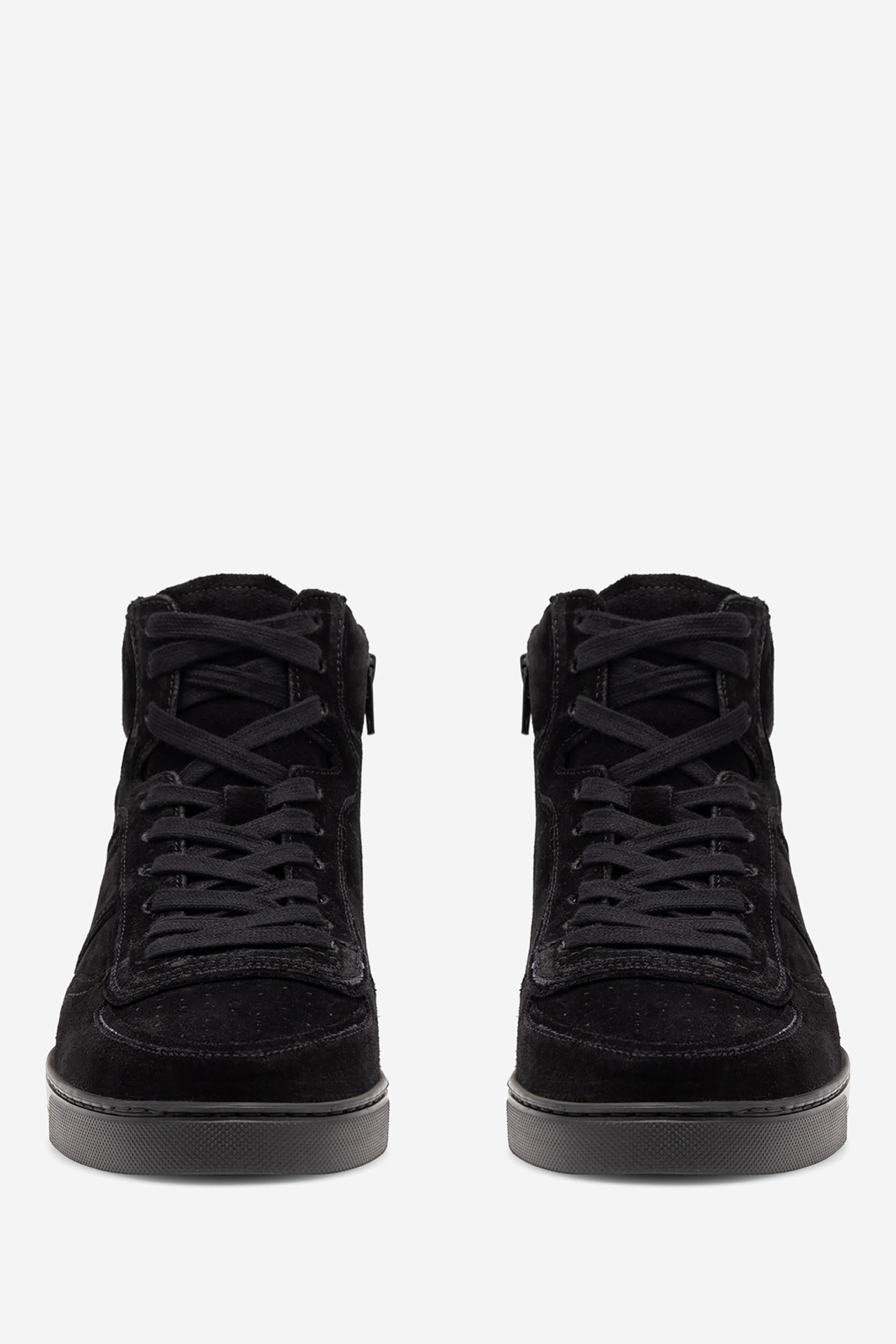 Šněrovací vyšší obuv ČERNÁ