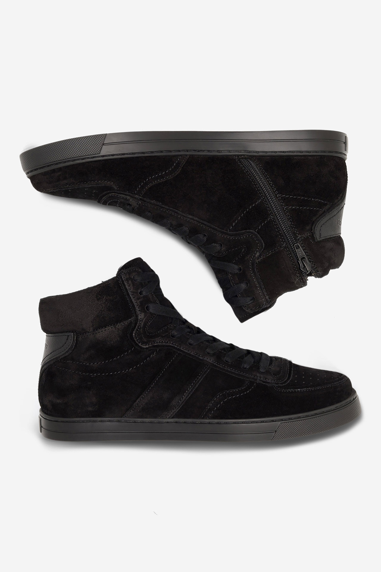 Šněrovací vyšší obuv ČERNÁ