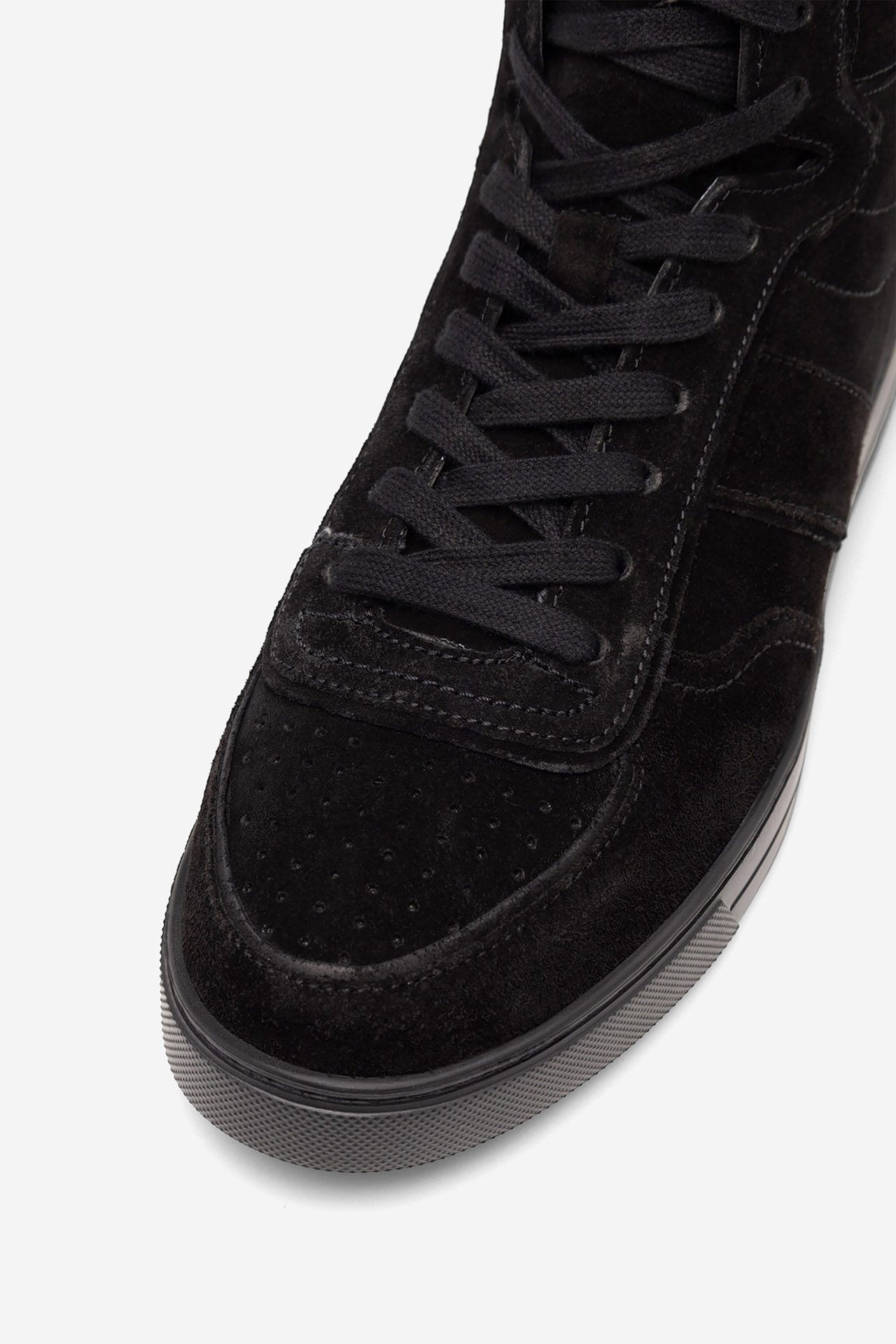 Šněrovací vyšší obuv ČERNÁ