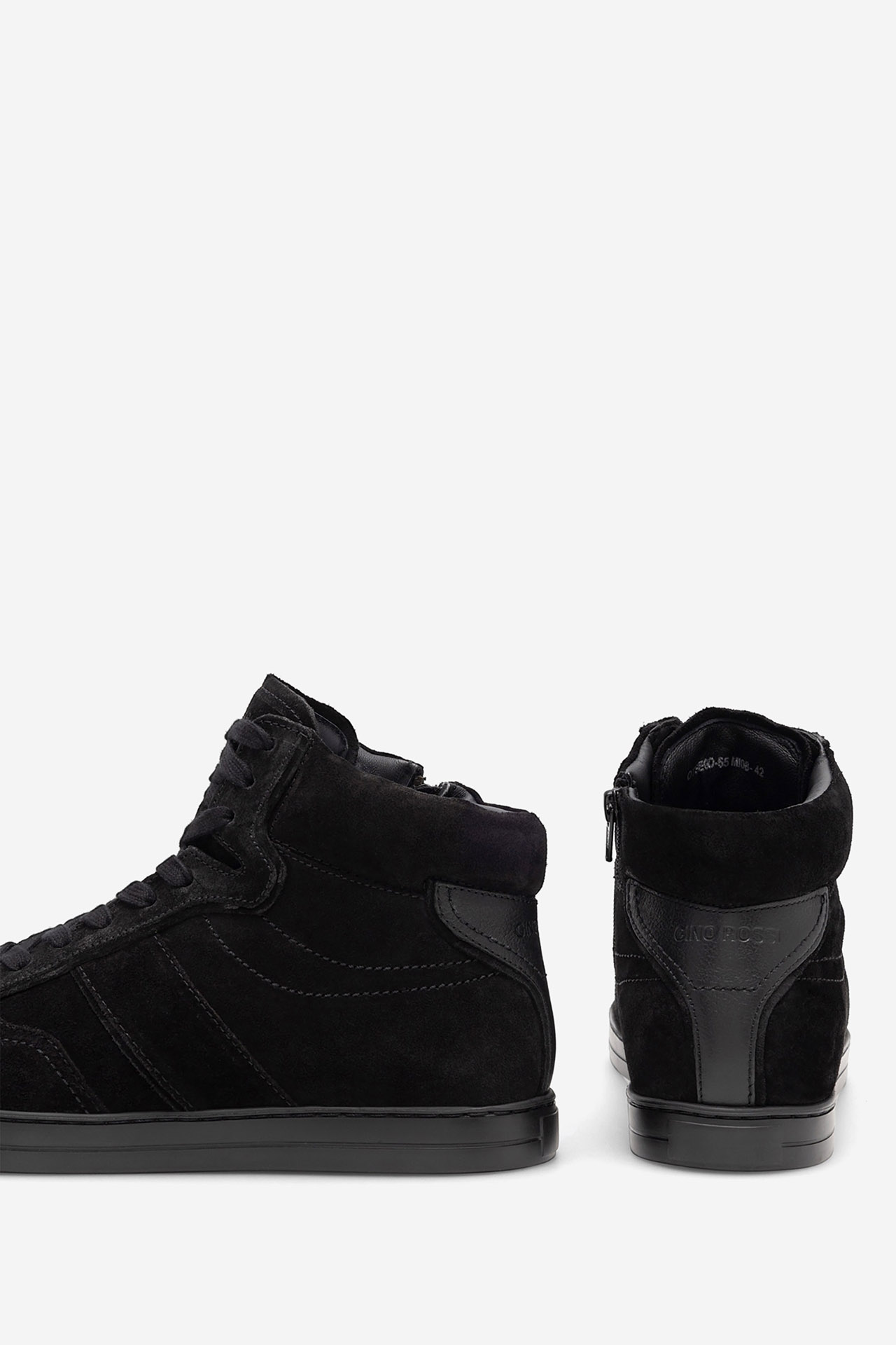 Šněrovací vyšší obuv ČERNÁ