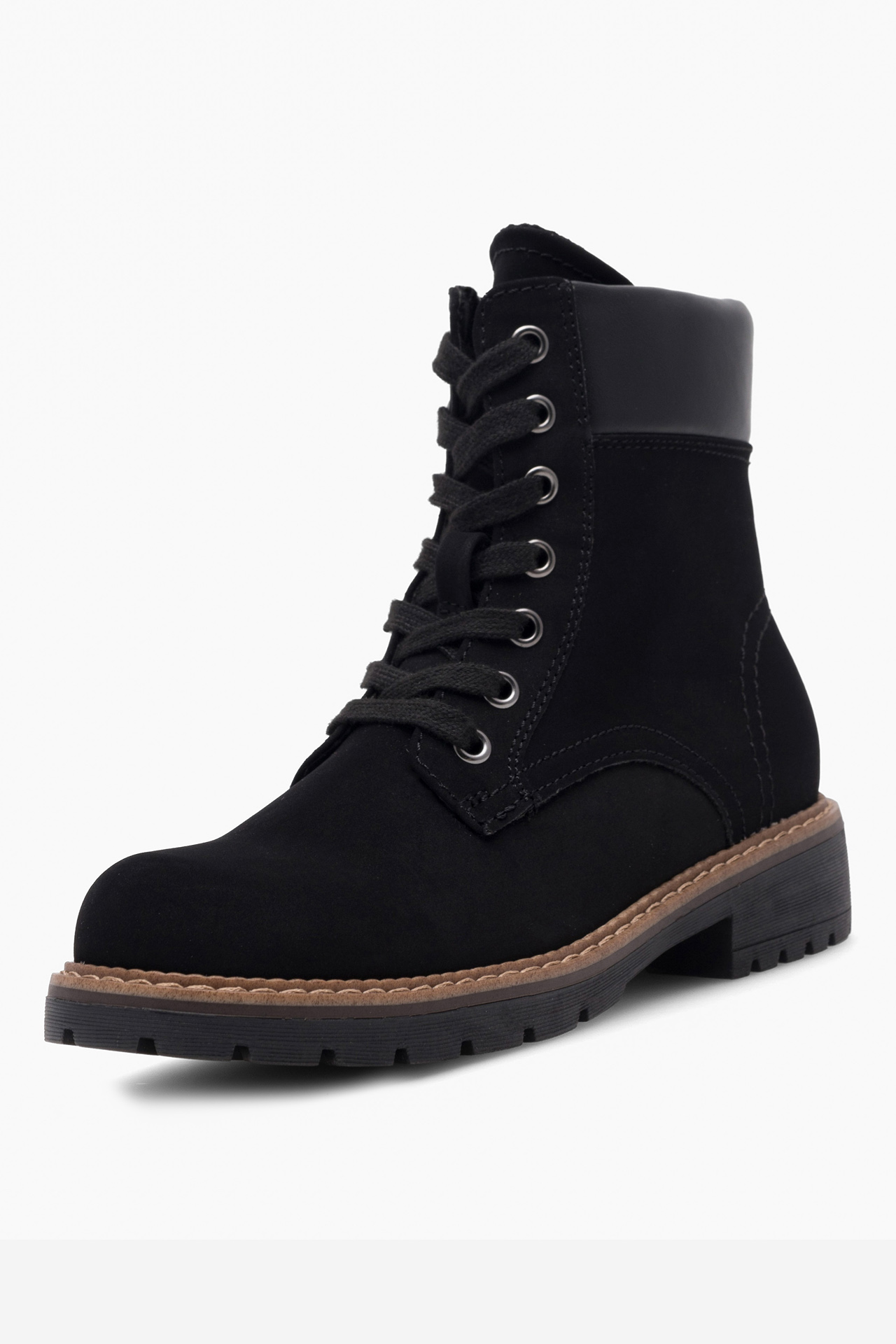 Šněrovací vyšší obuv ČERNÁ