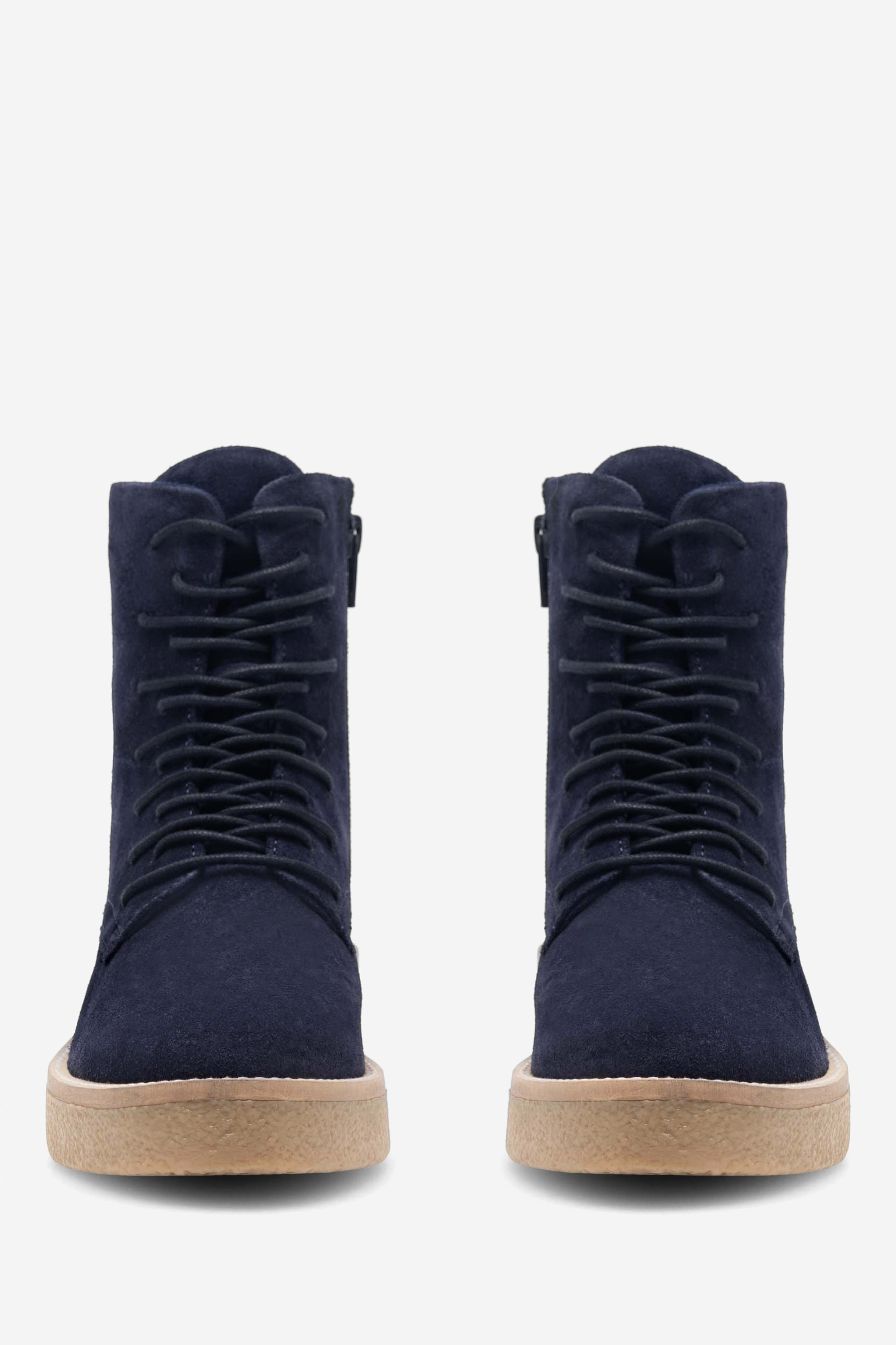 Gležnjarji z vezalkami Mornarsko modra