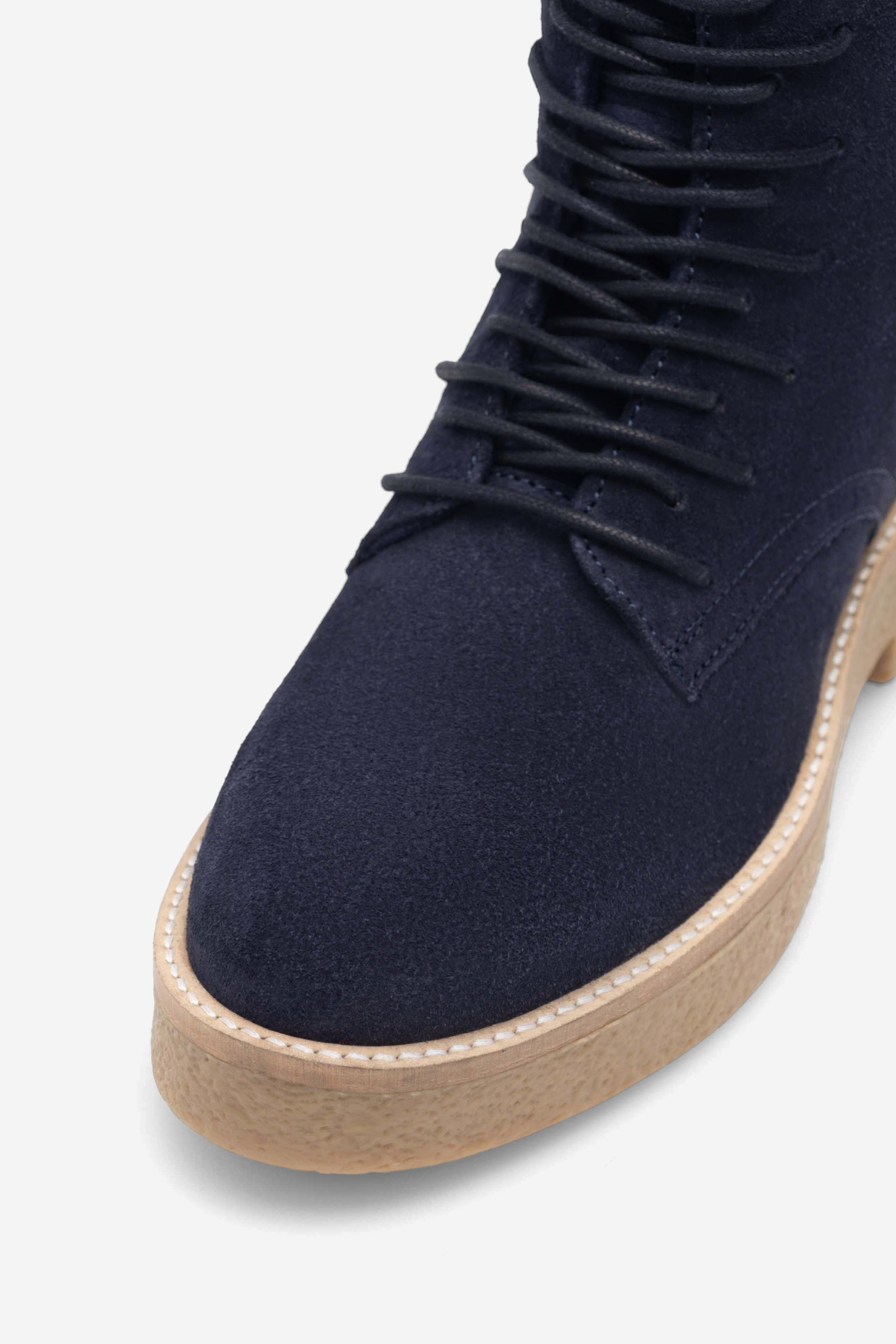 Gležnjarji z vezalkami Mornarsko modra