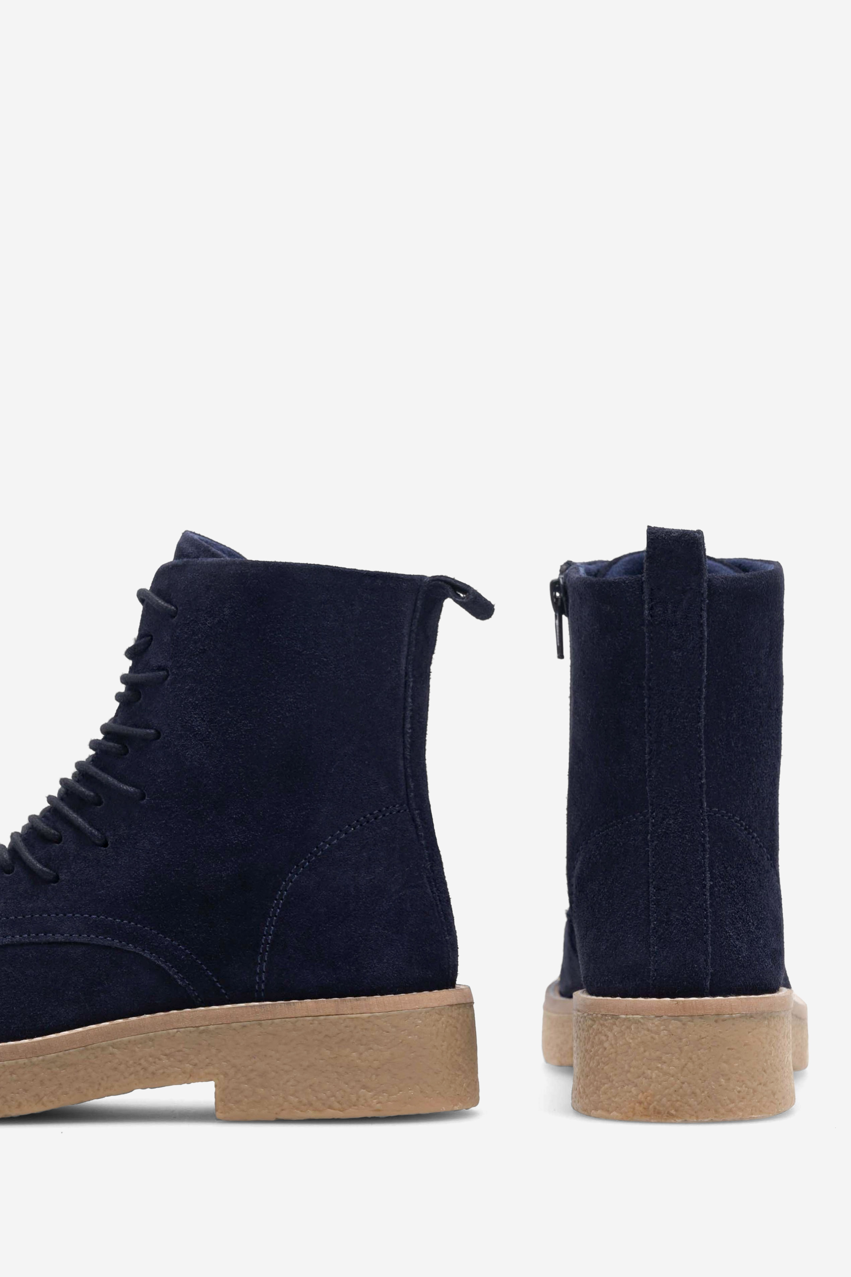 Gležnjarji z vezalkami Mornarsko modra