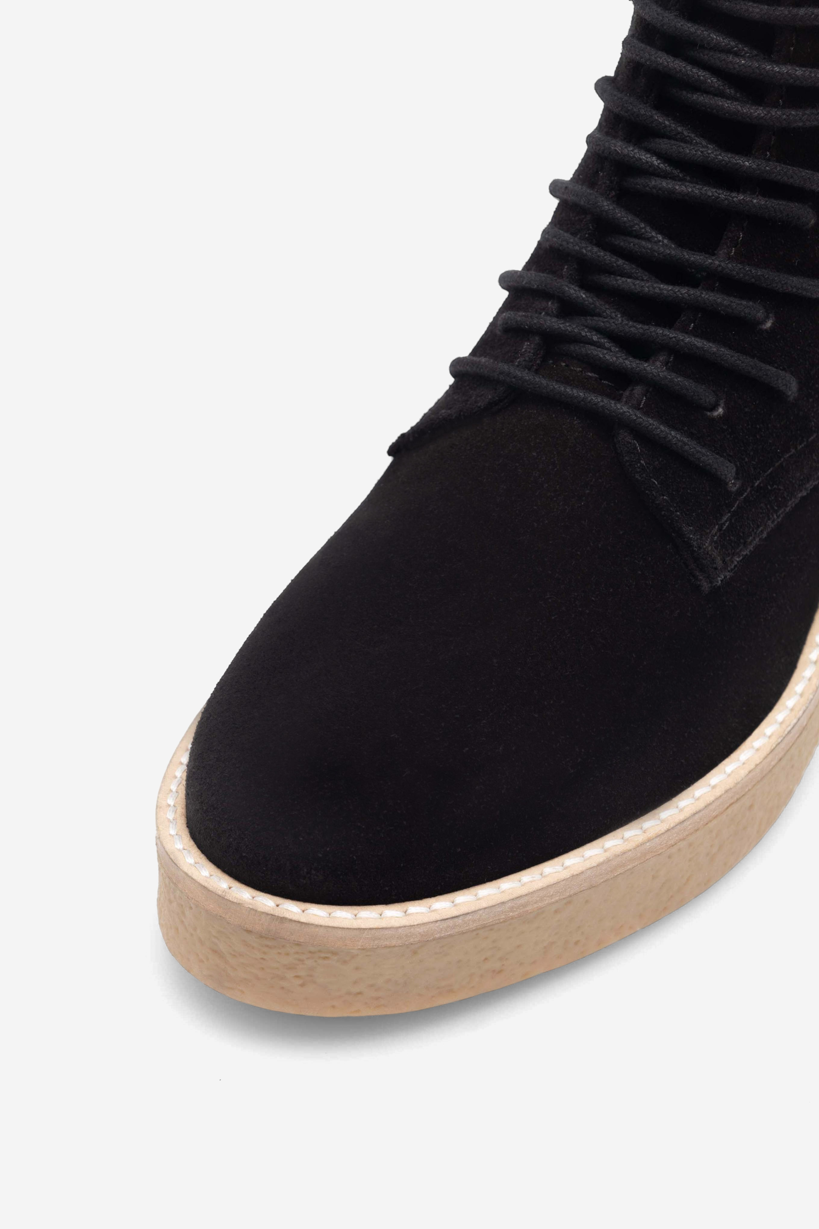 Gležnjarji z vezalkami Črna