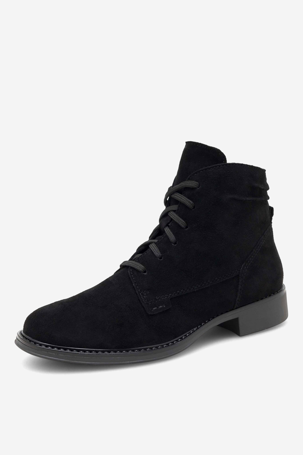 Šněrovací vyšší obuv ČERNÁ