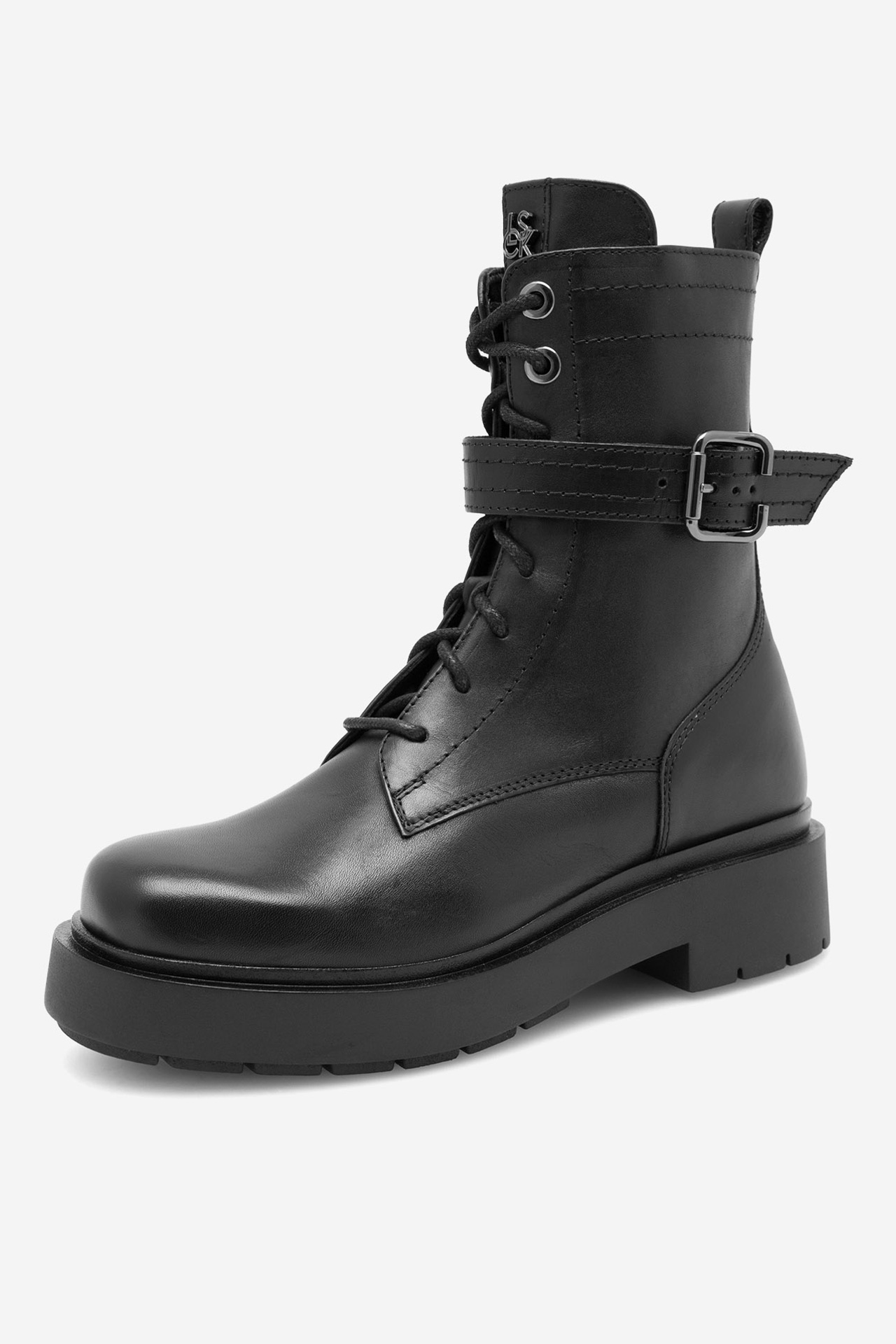 Šněrovací vyšší obuv ČERNÁ