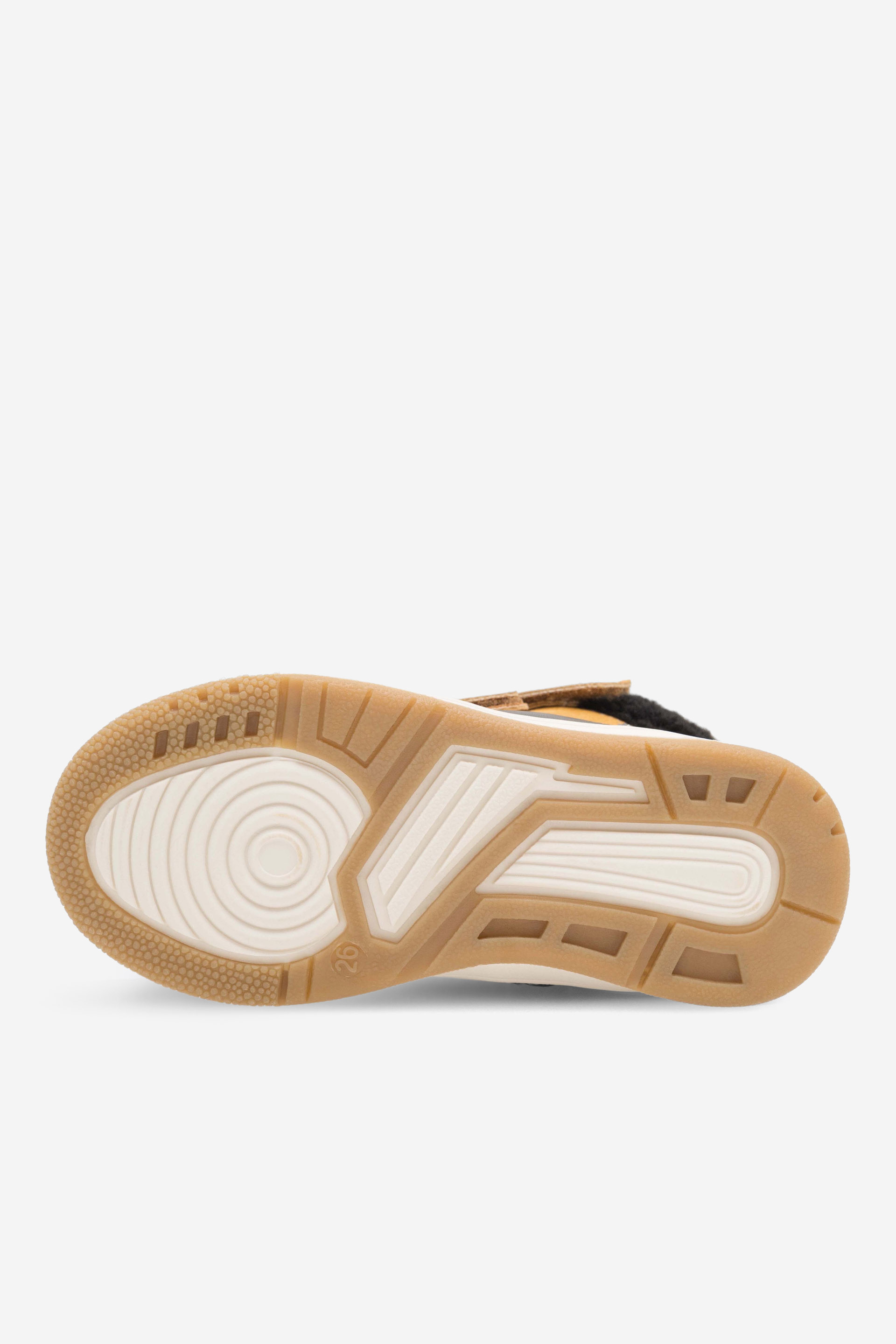 Gležnjarji z vezalkami Rjava