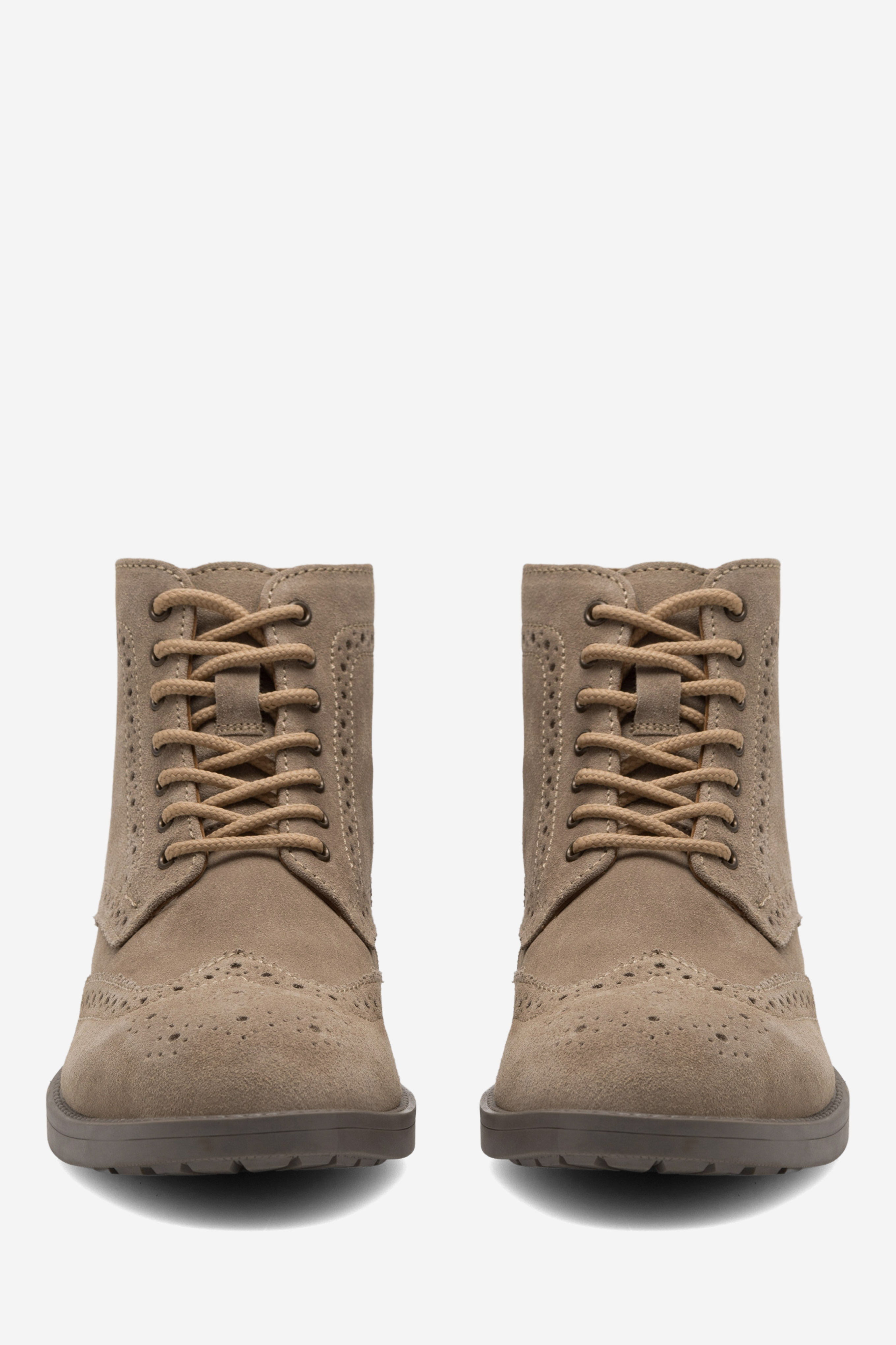 Šněrovací vyšší obuv BÉŽOVÁ