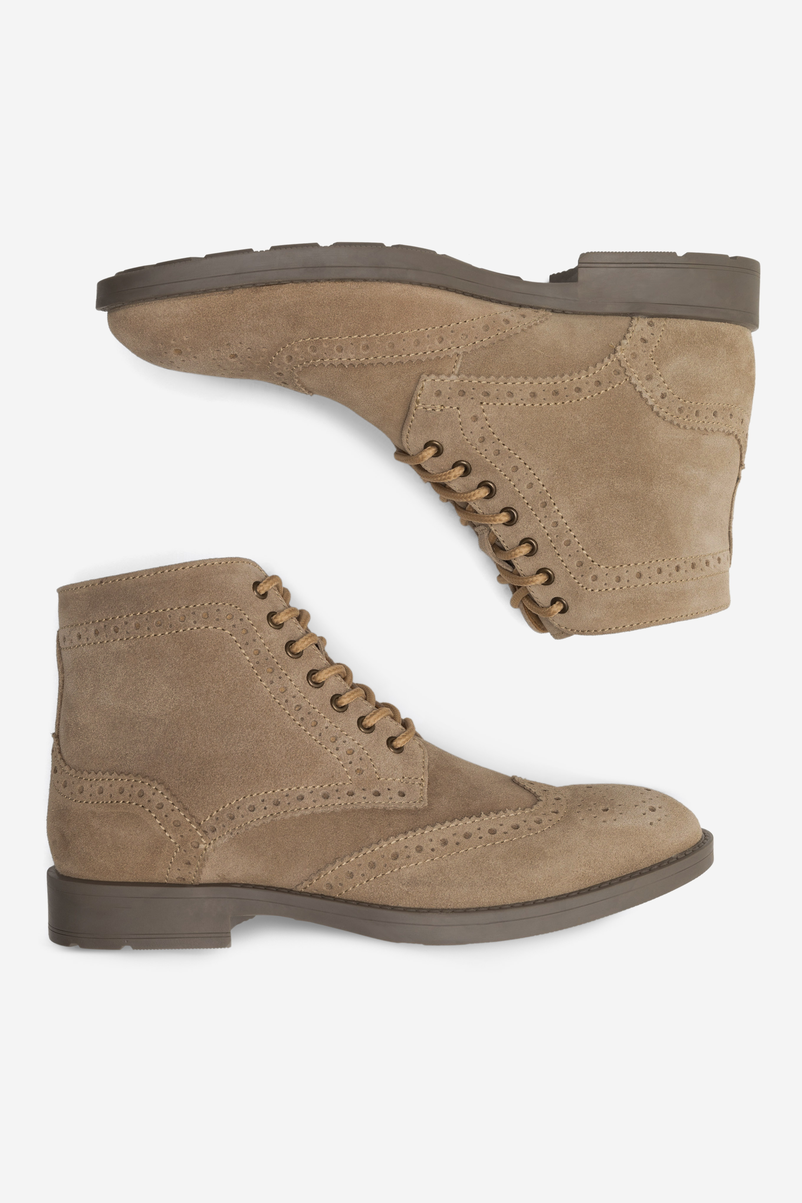 Šněrovací vyšší obuv BÉŽOVÁ