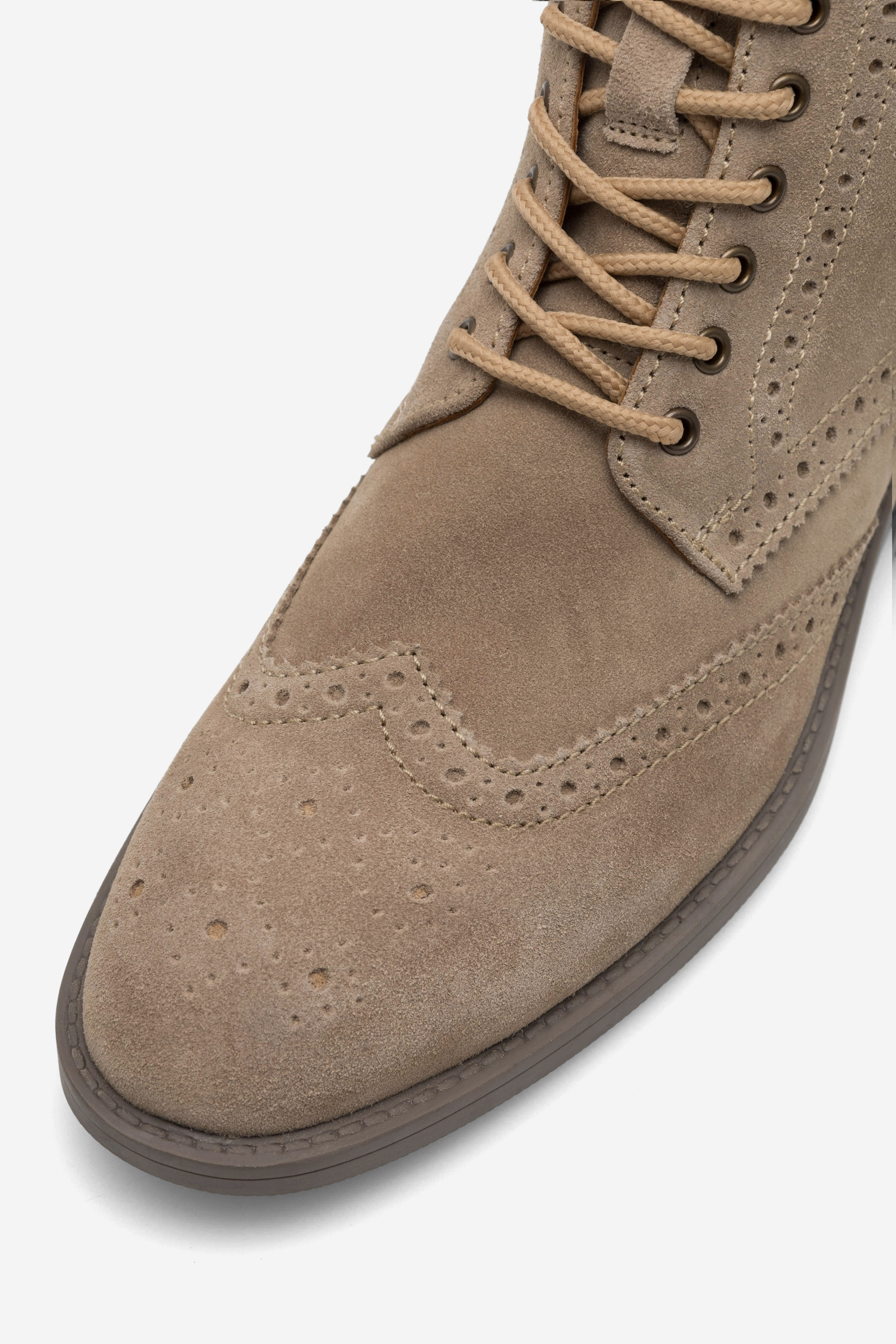 Šněrovací vyšší obuv BÉŽOVÁ