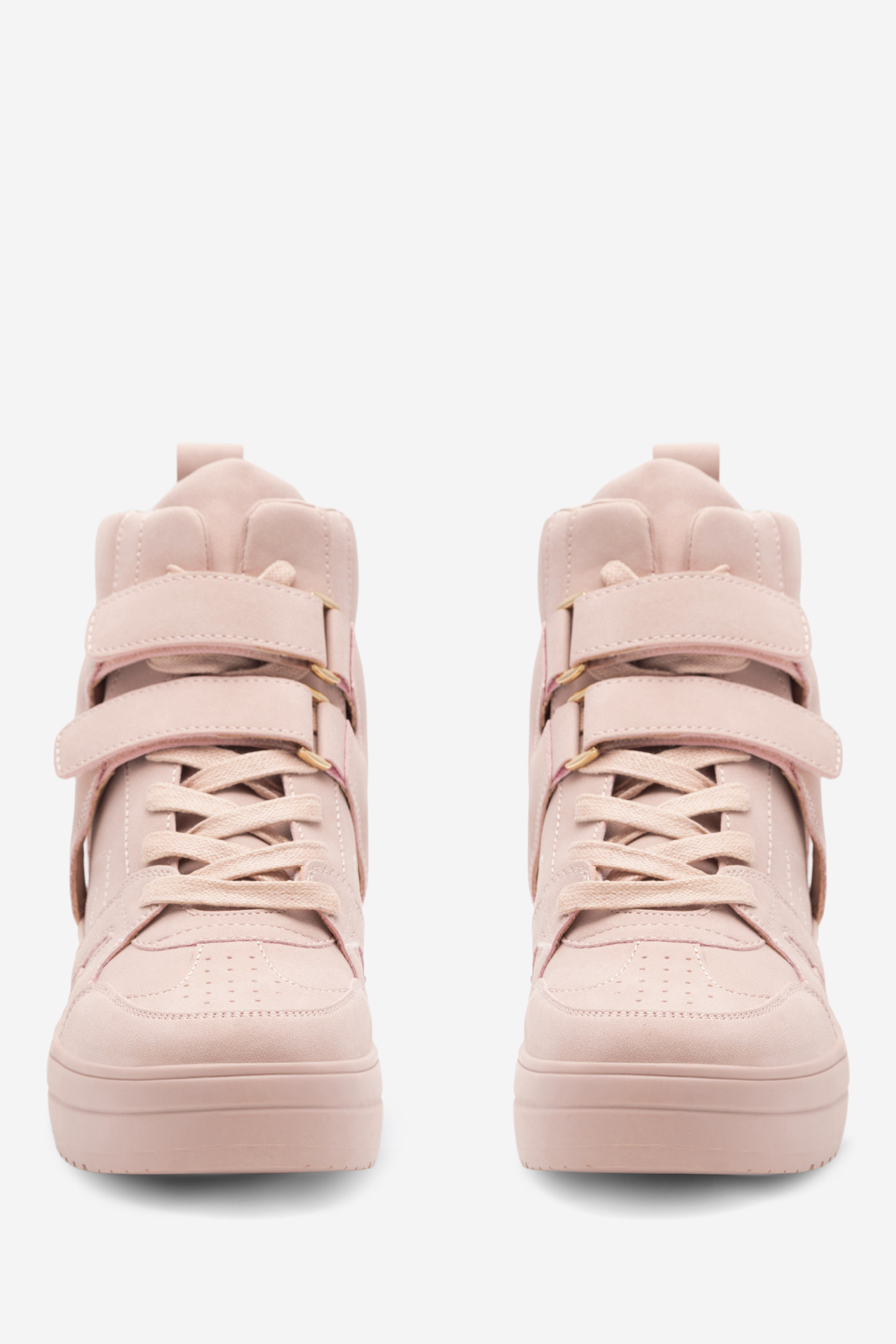 Šněrovací vyšší obuv RŮŽOVÁ