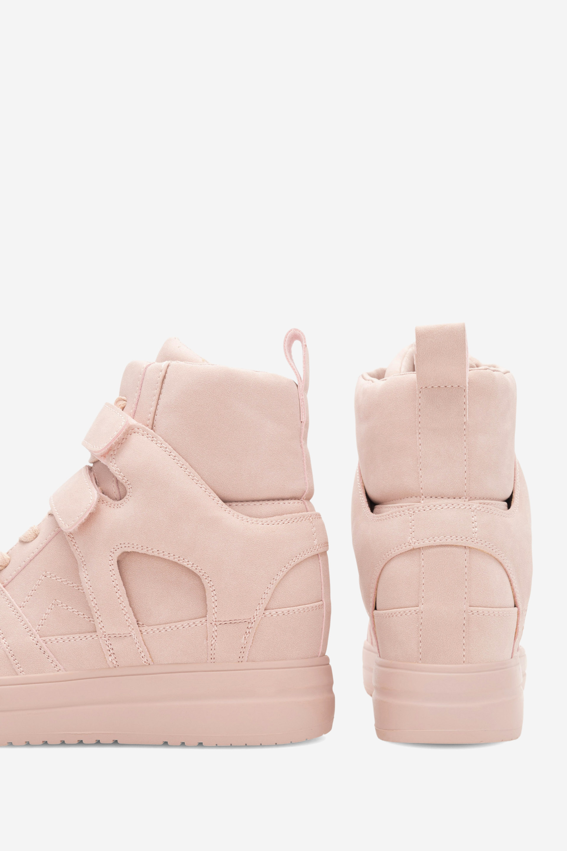 Šněrovací vyšší obuv RŮŽOVÁ