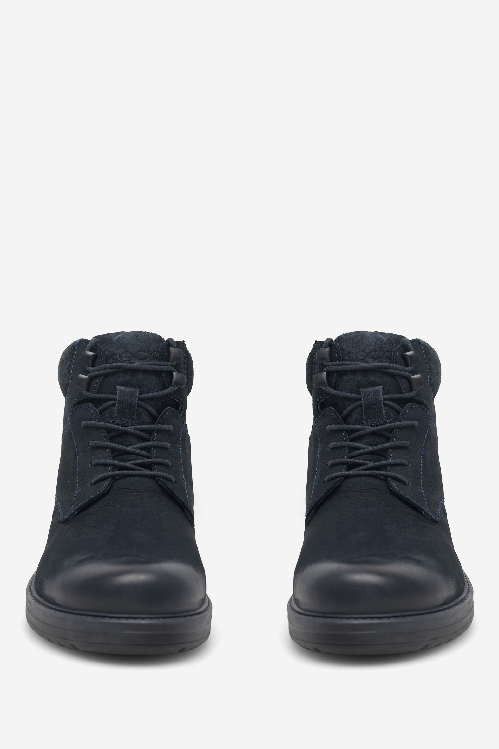 Šněrovací vyšší obuv TMAVĚ MODRÁ