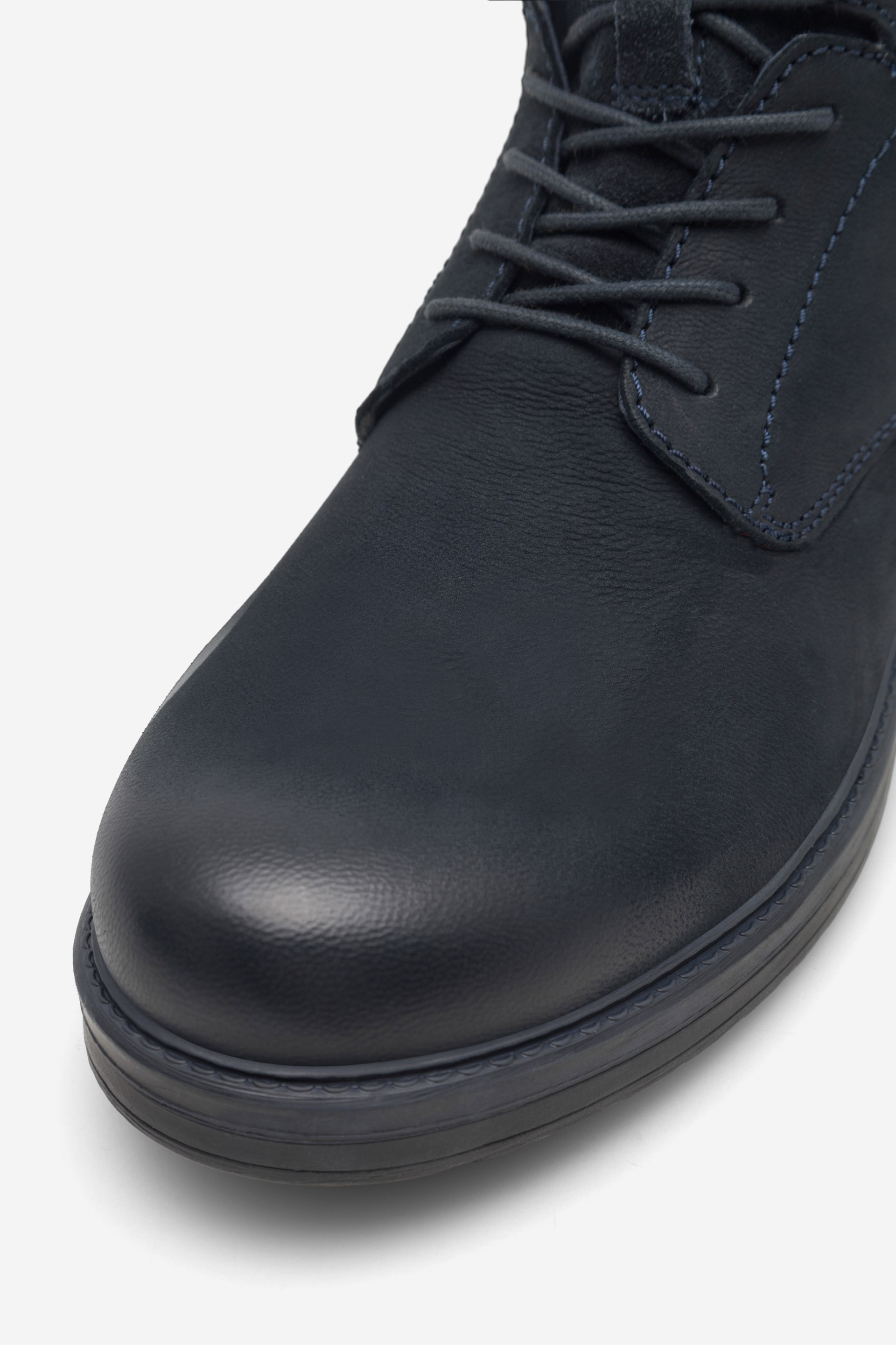 Šněrovací vyšší obuv TMAVĚ MODRÁ