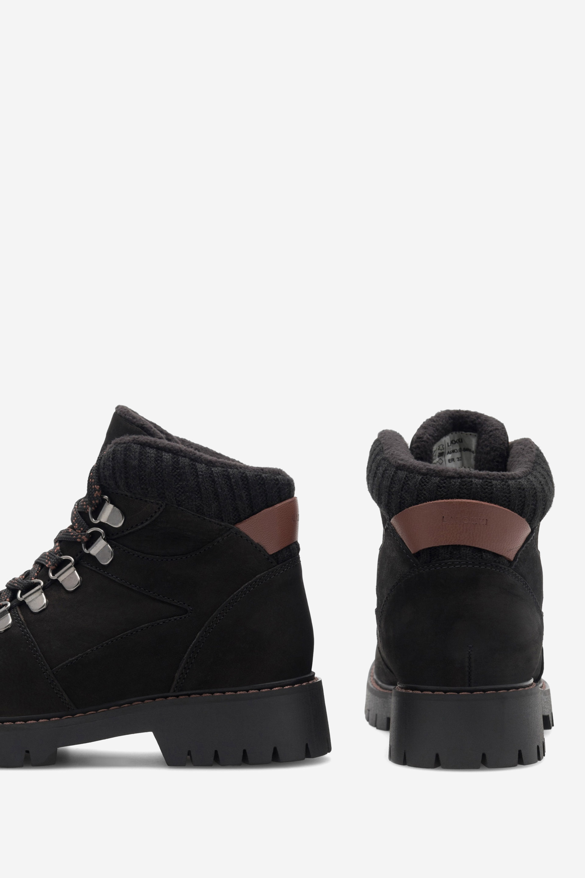 Gležnjarji z vezalkami Črna